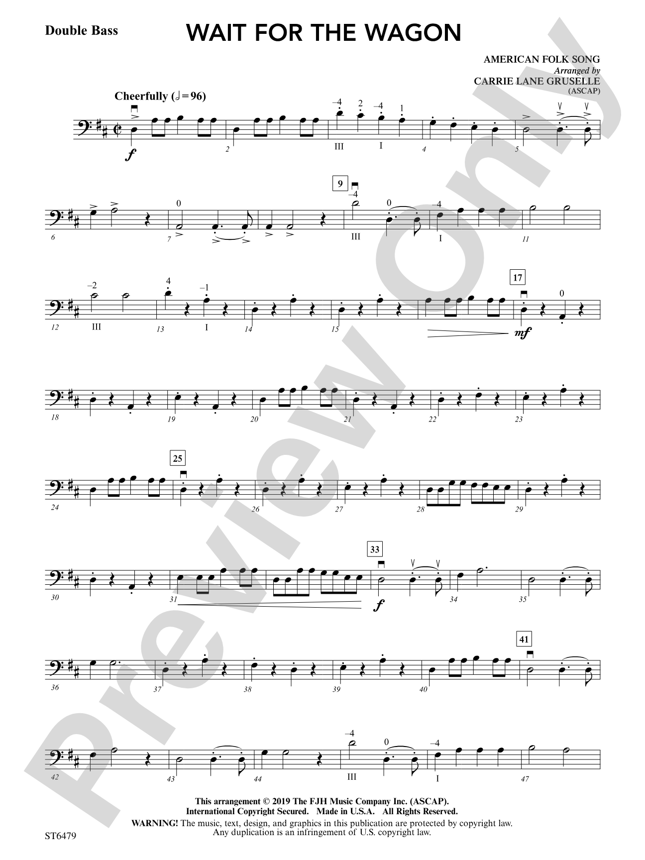 Wait for the Wagon: Double Bass