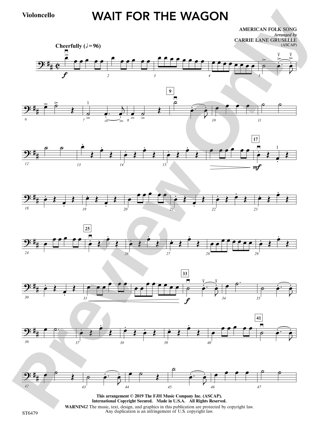 Wait for the Wagon: Violoncello