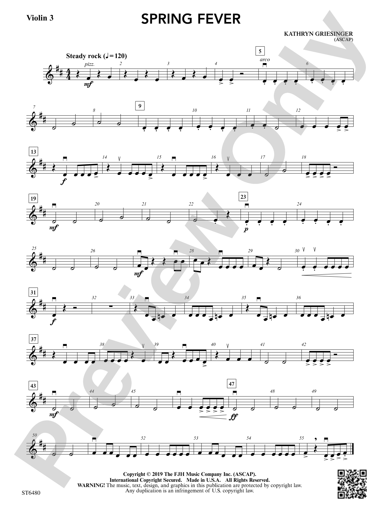 Spring Fever: Violin 3 (Viola T.C.)