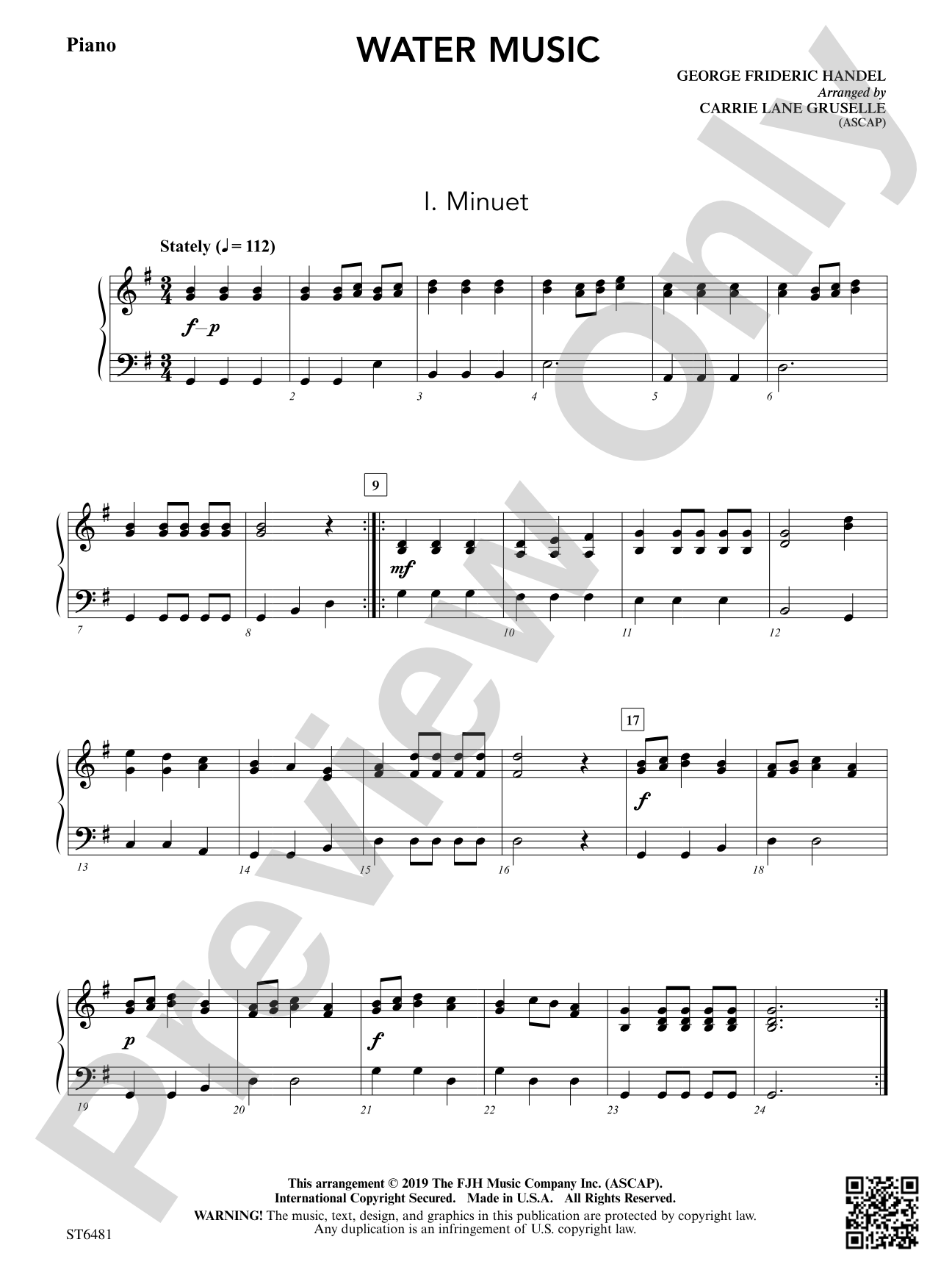 Water Music: Piano