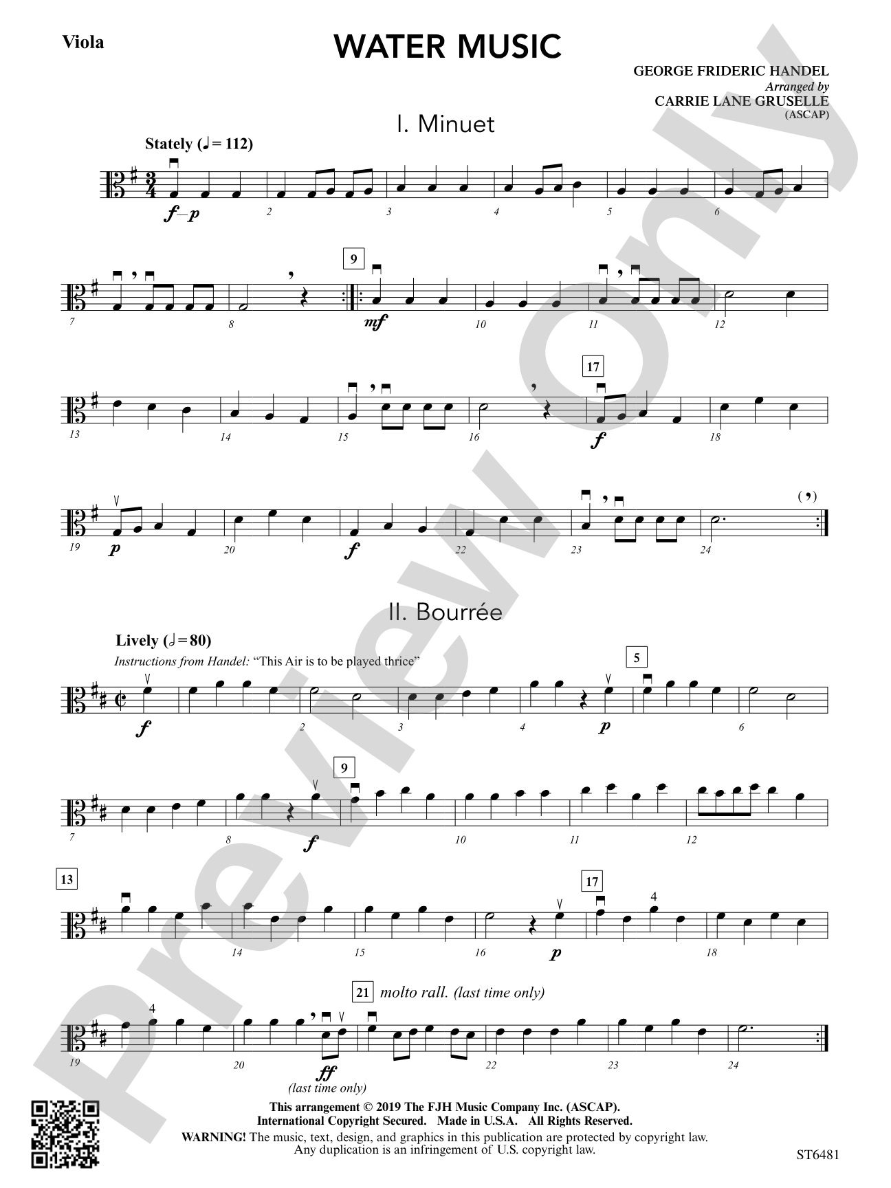 Water Music: Viola