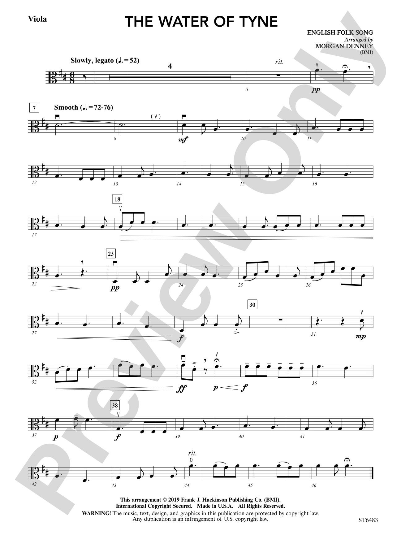 The Water of Tyne: Viola