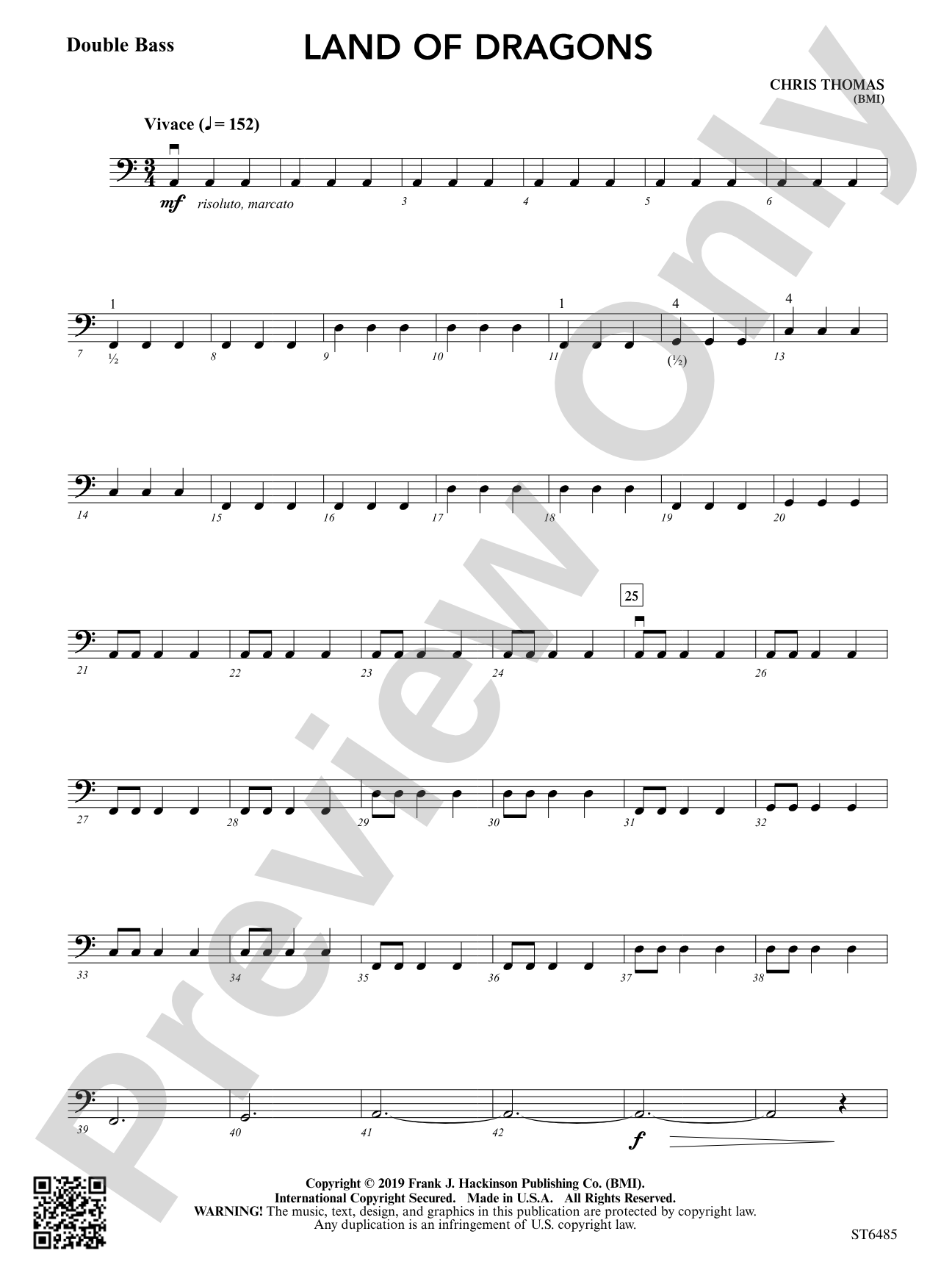 Land of Dragons: Double Bass