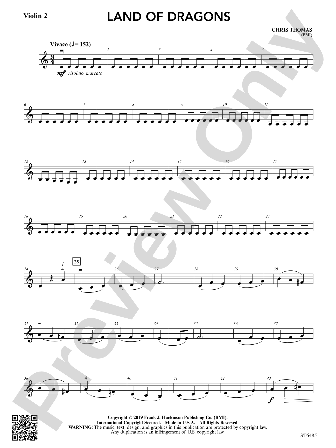 Land of Dragons: Violin 2
