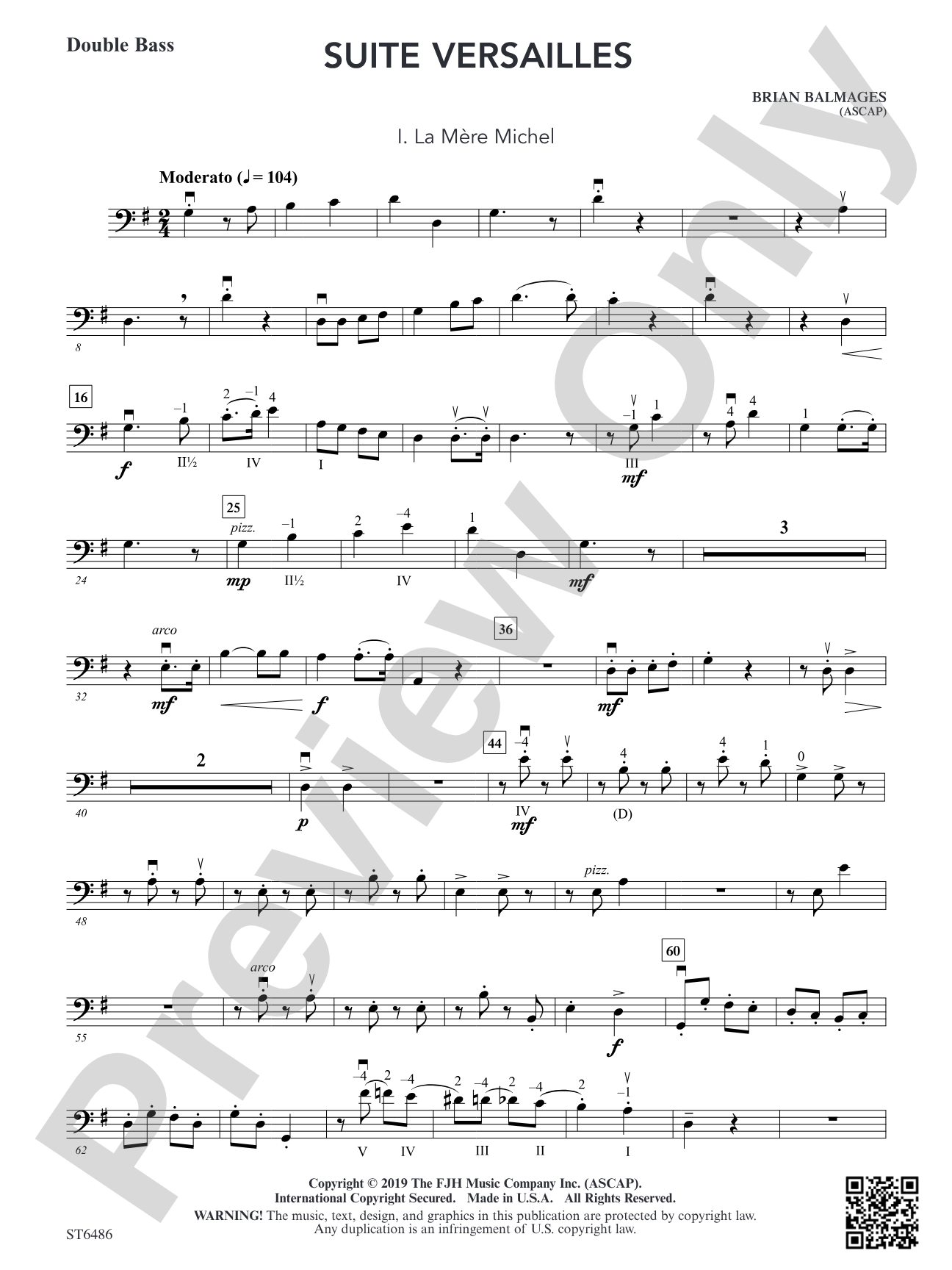 Suite Versailles: Double Bass