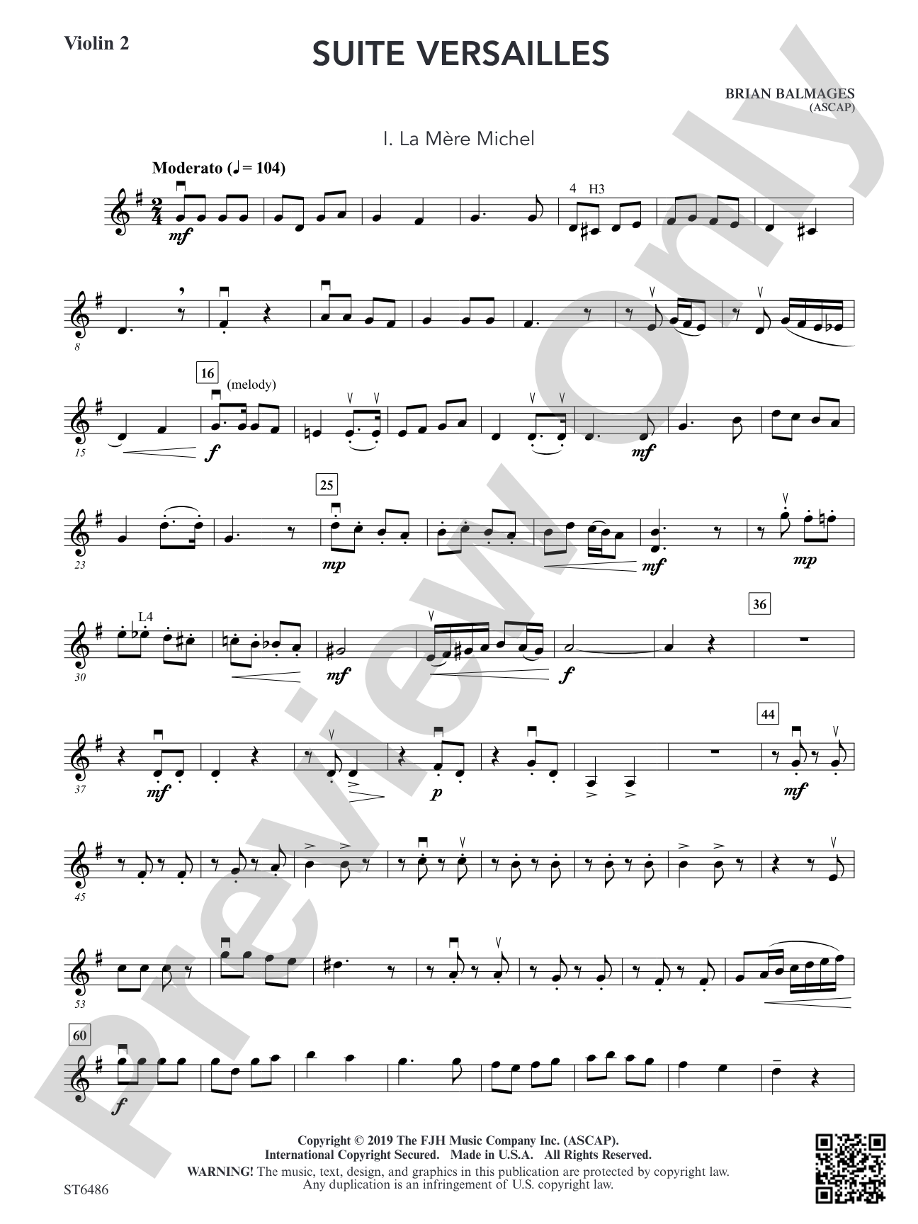Suite Versailles: Violin 2