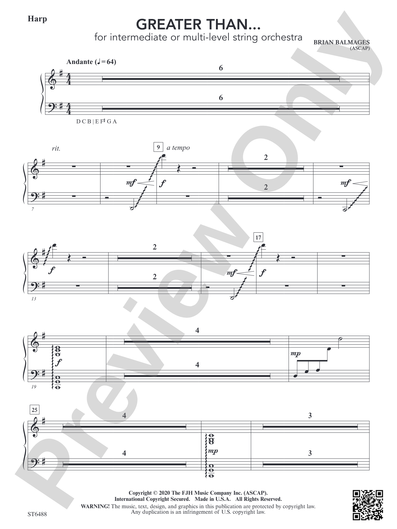 Greater Than...: Harp