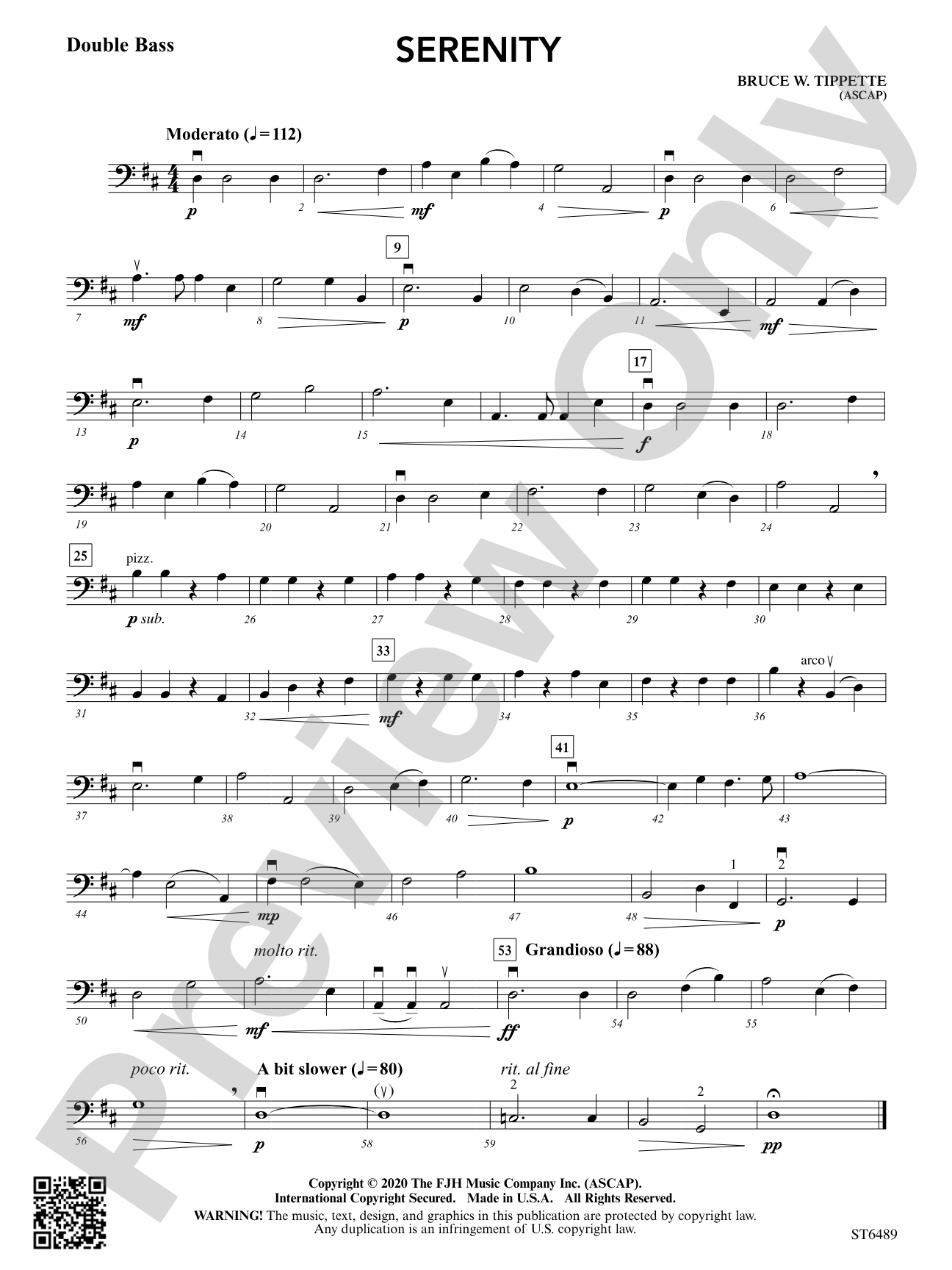 Serenity: Double Bass