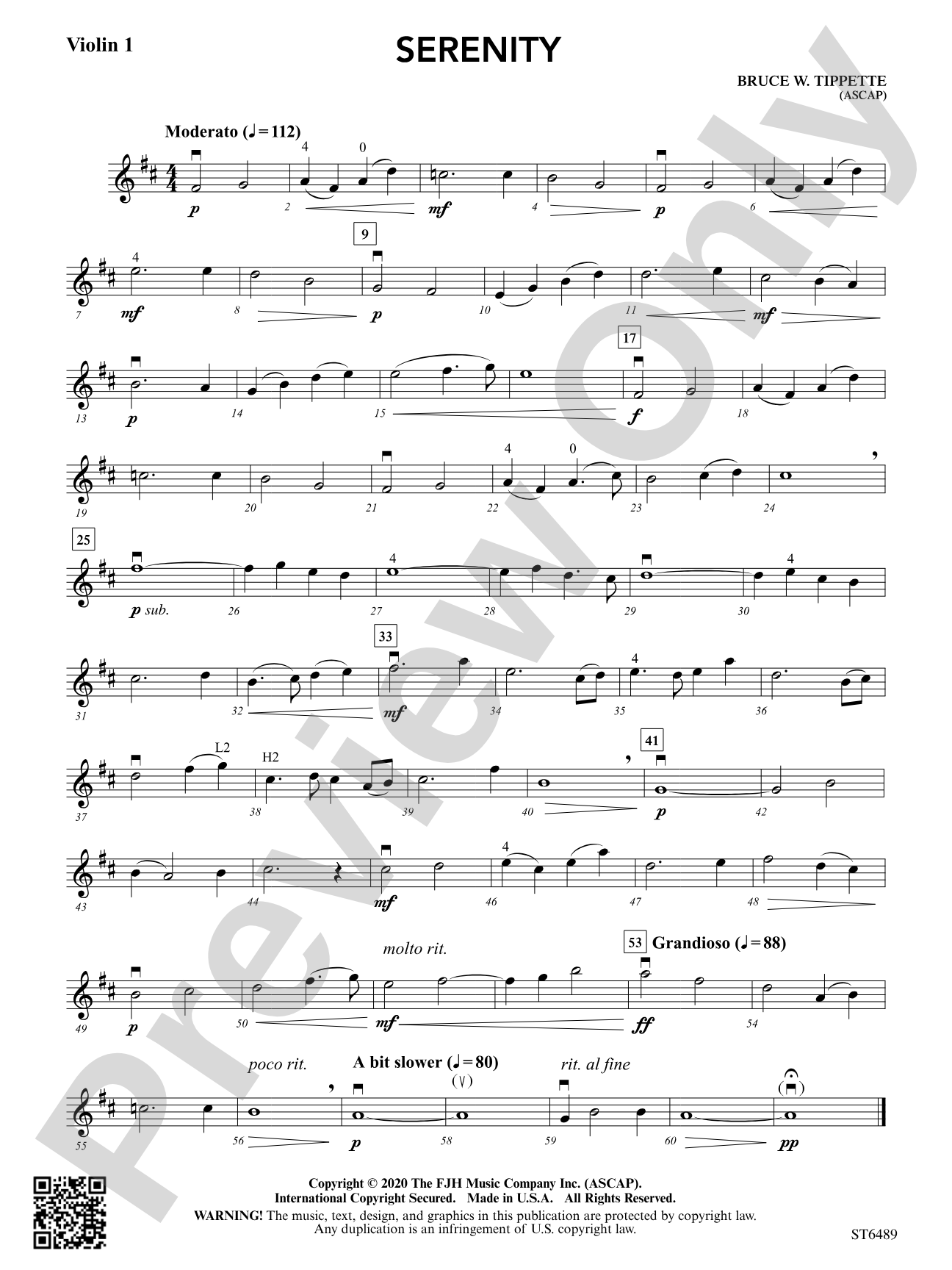 Serenity: Violin 1