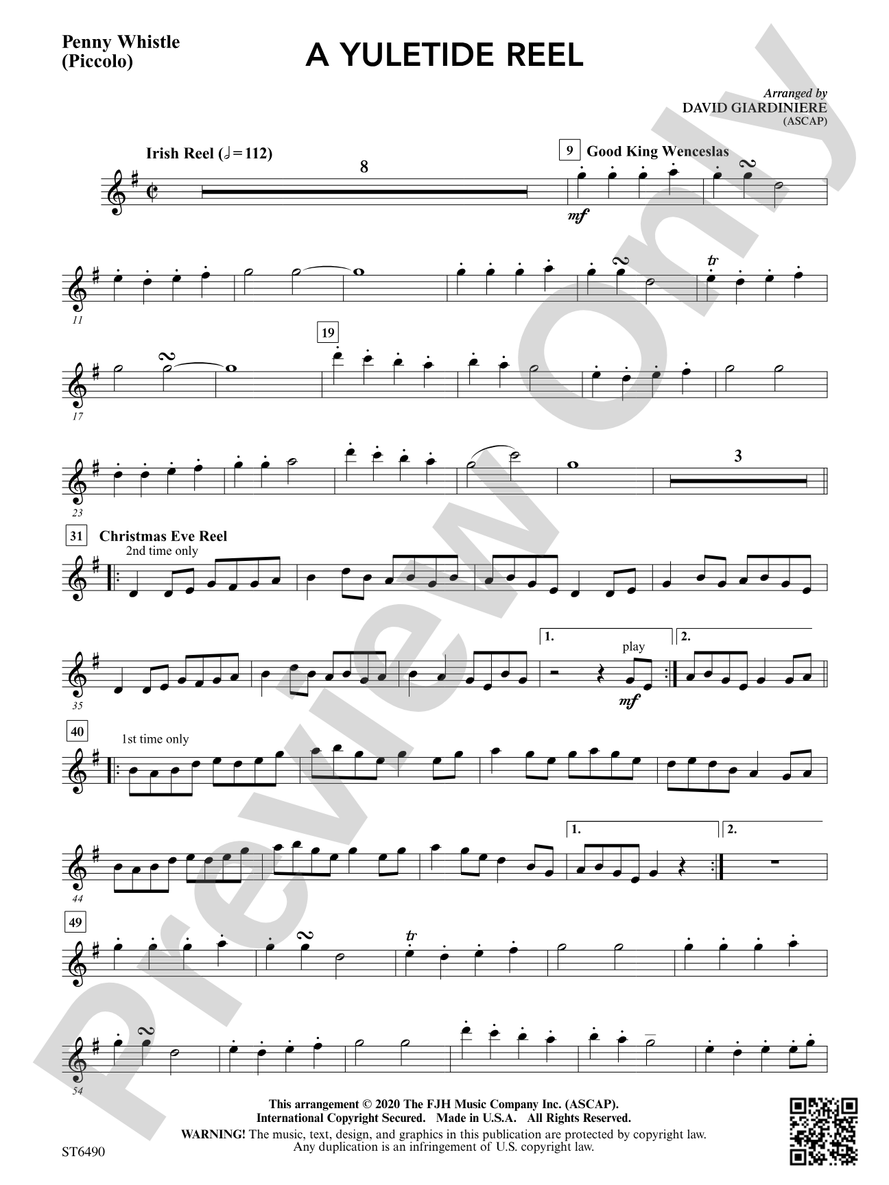 A Yuletide Reel: Penny Whistle (Piccolo)