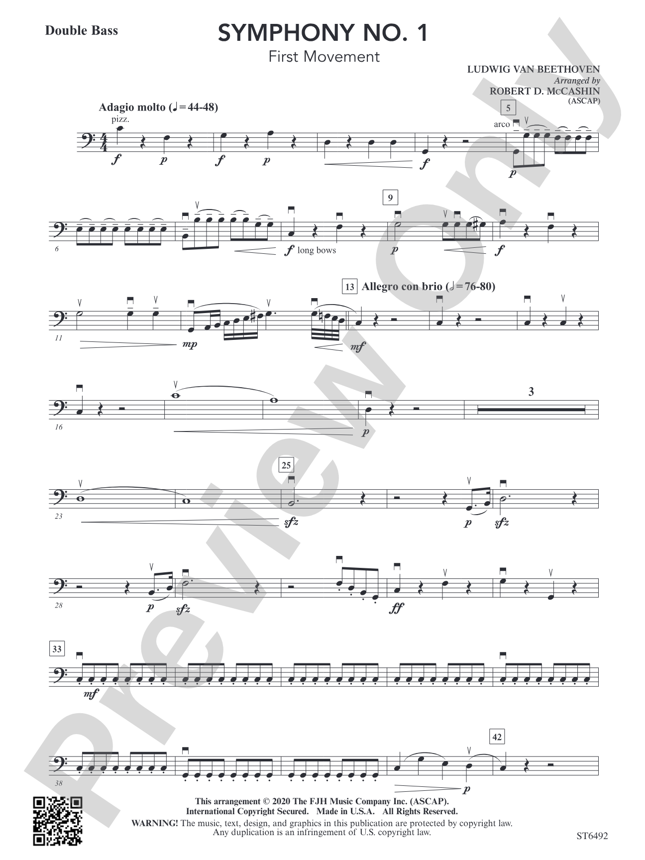 Symphony No. 1 (First Movement): Double Bass