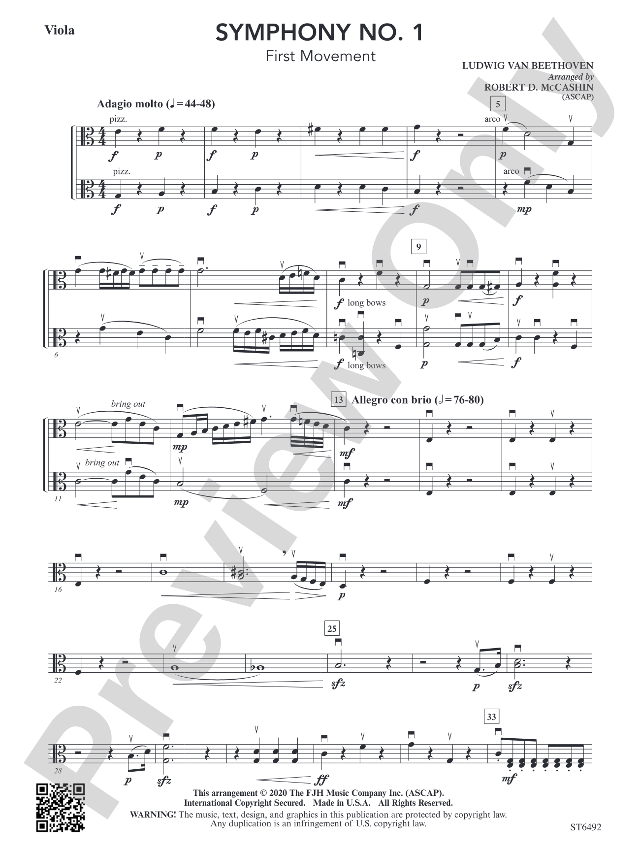 Symphony No. 1 (First Movement): Viola