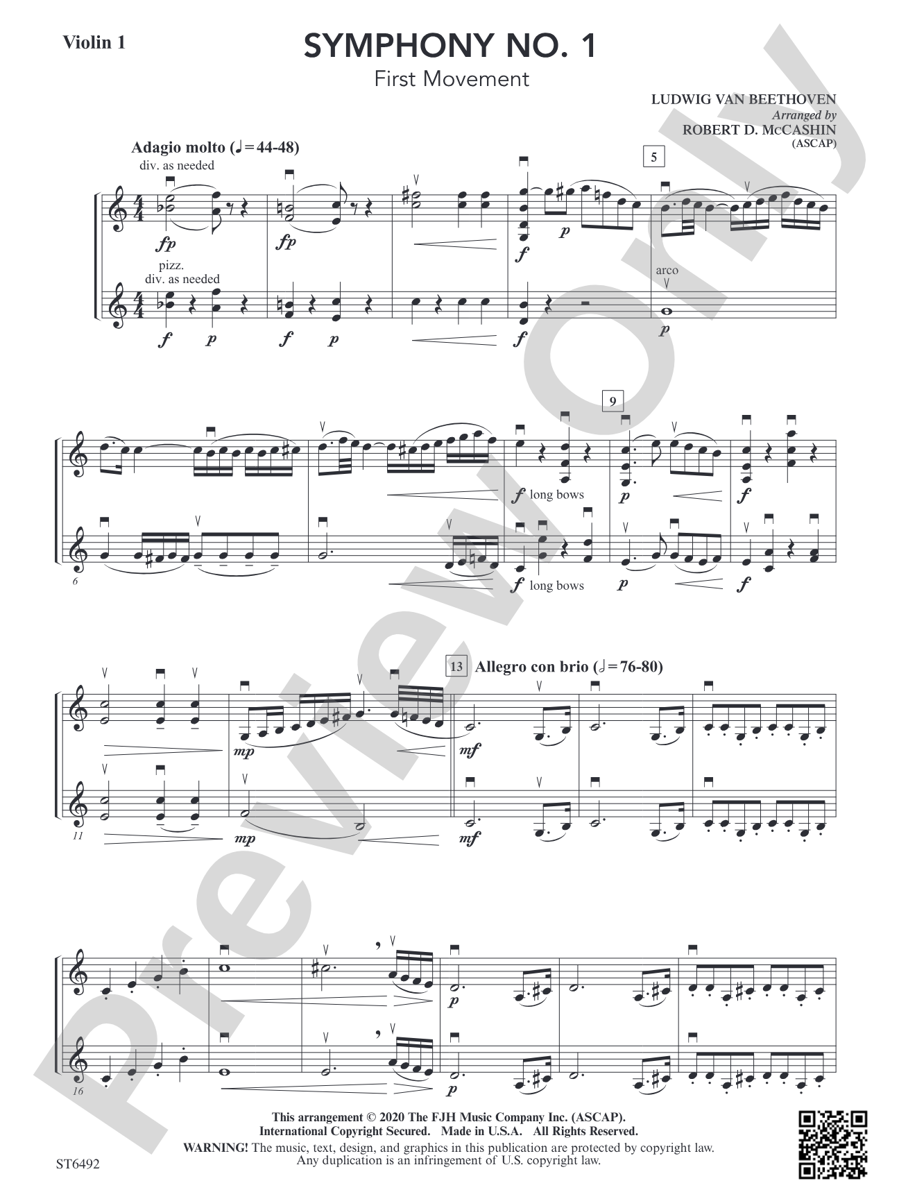 Symphony No. 1 (First Movement): Violin 1