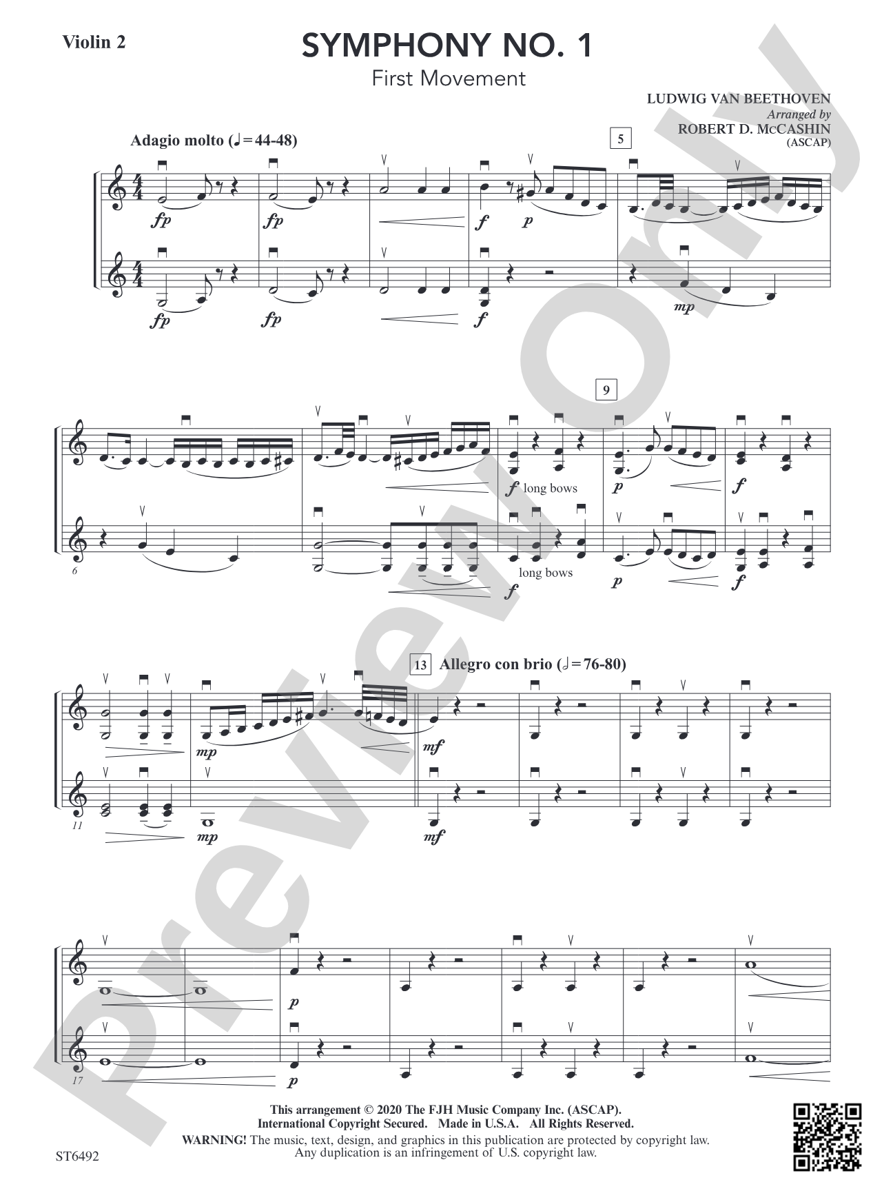 Symphony No. 1 (First Movement): Violin 2