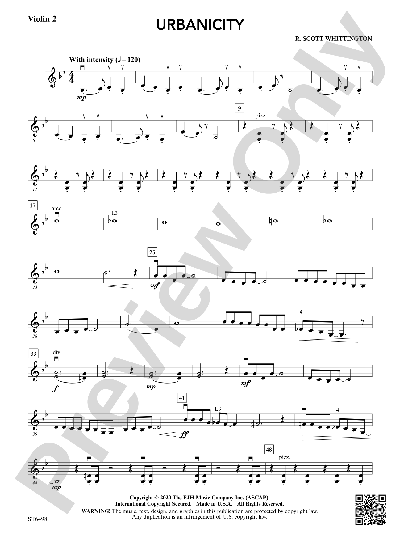Urbanicity: Violin 2