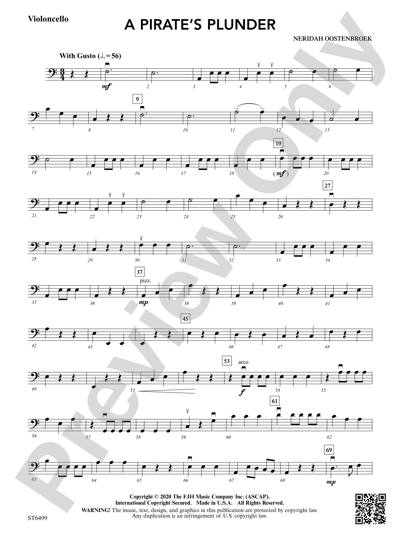 A Pirate's Plunder: Violoncello