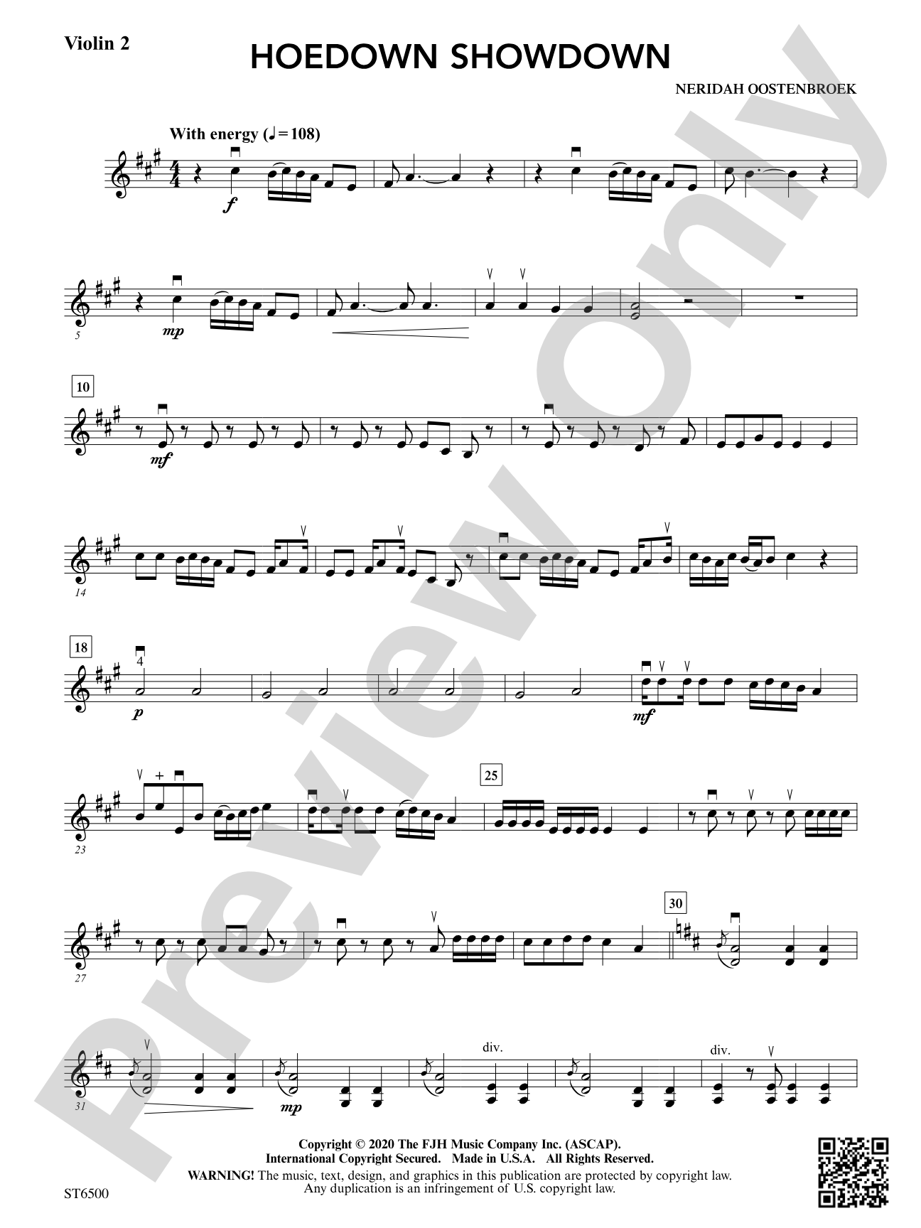 Hoedown Showdown: Violin 2