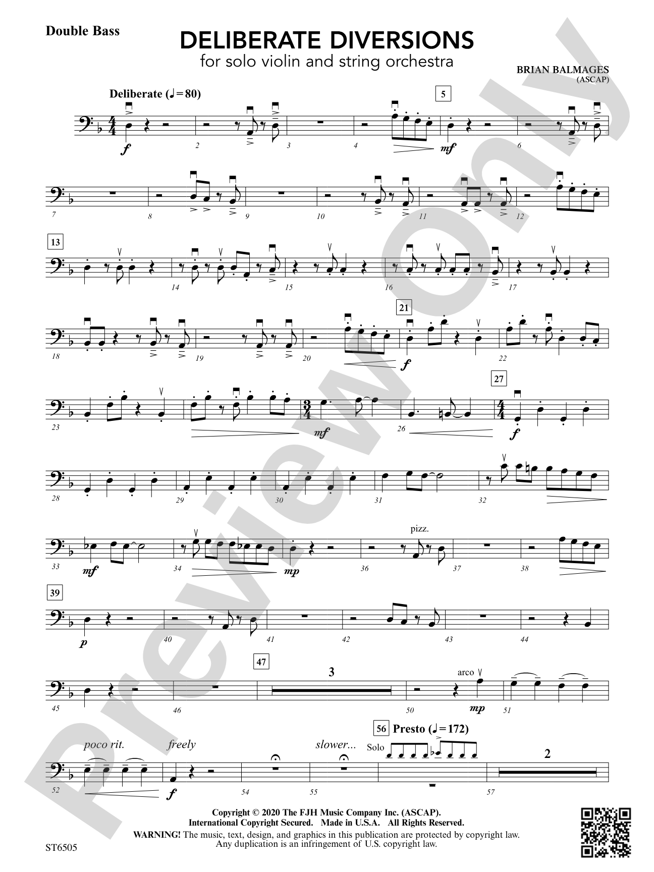 Deliberate Diversions: Double Bass