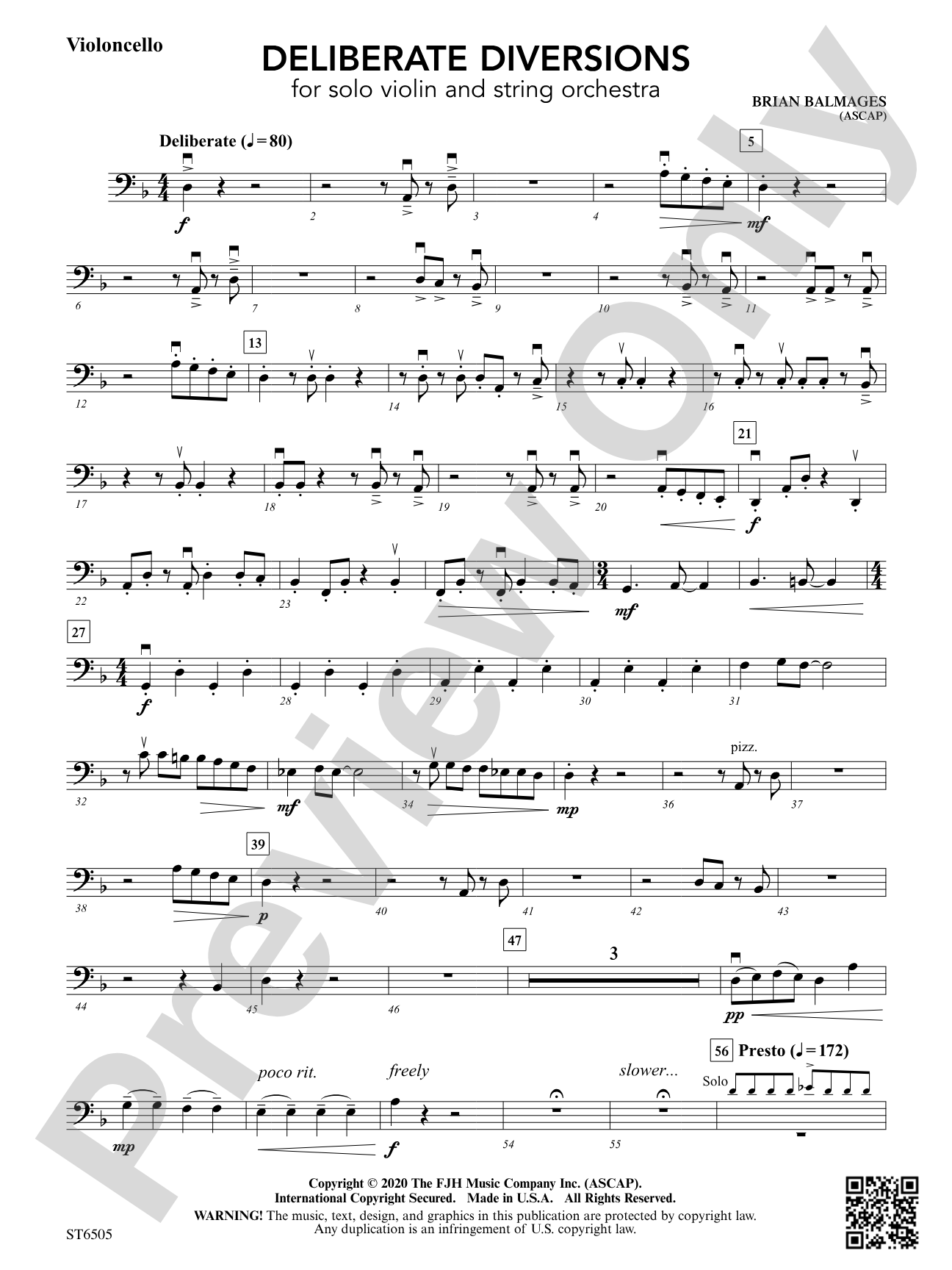 Deliberate Diversions: Violoncello