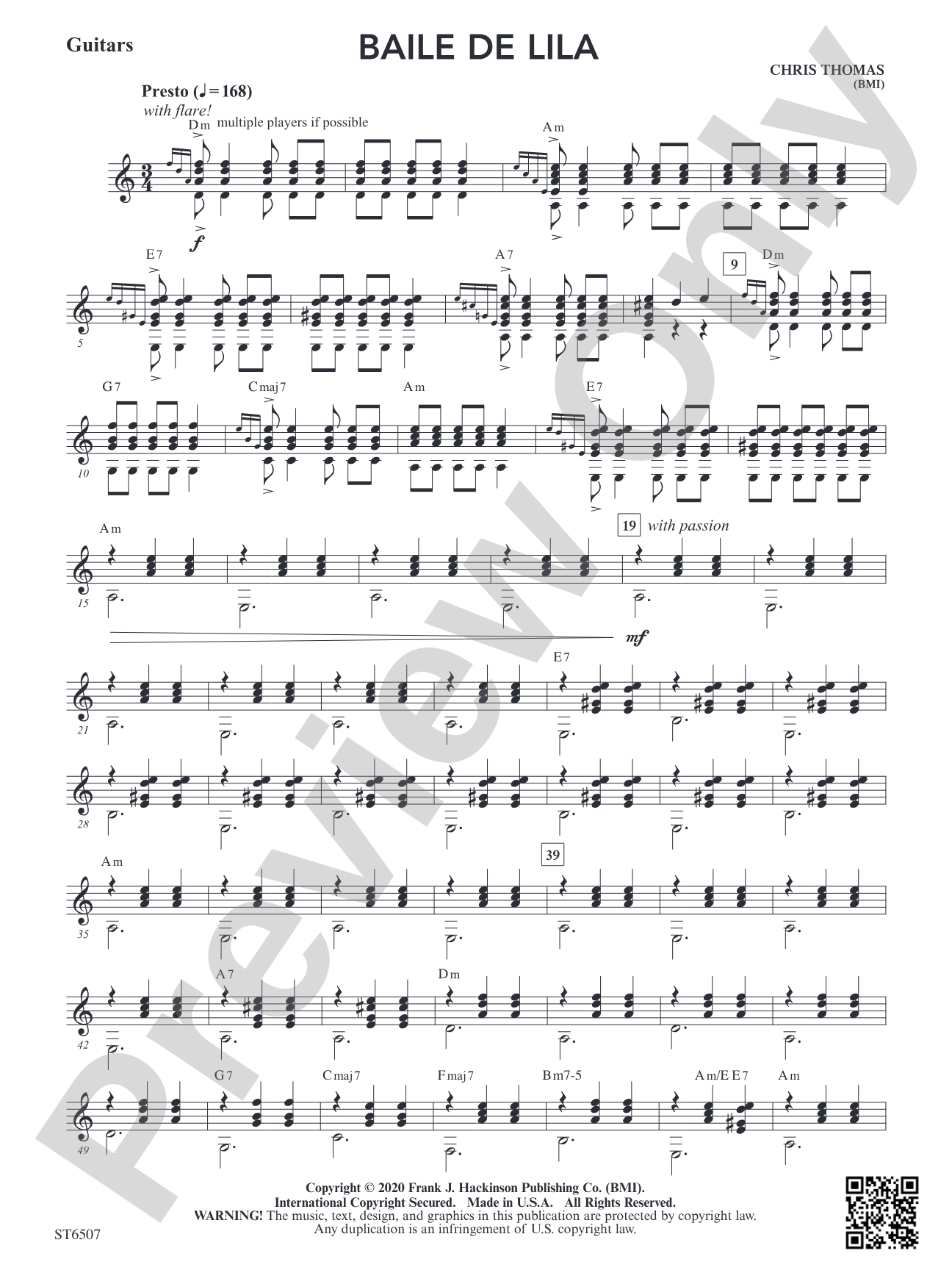 Baile de Lila: Guitars (opt.)
