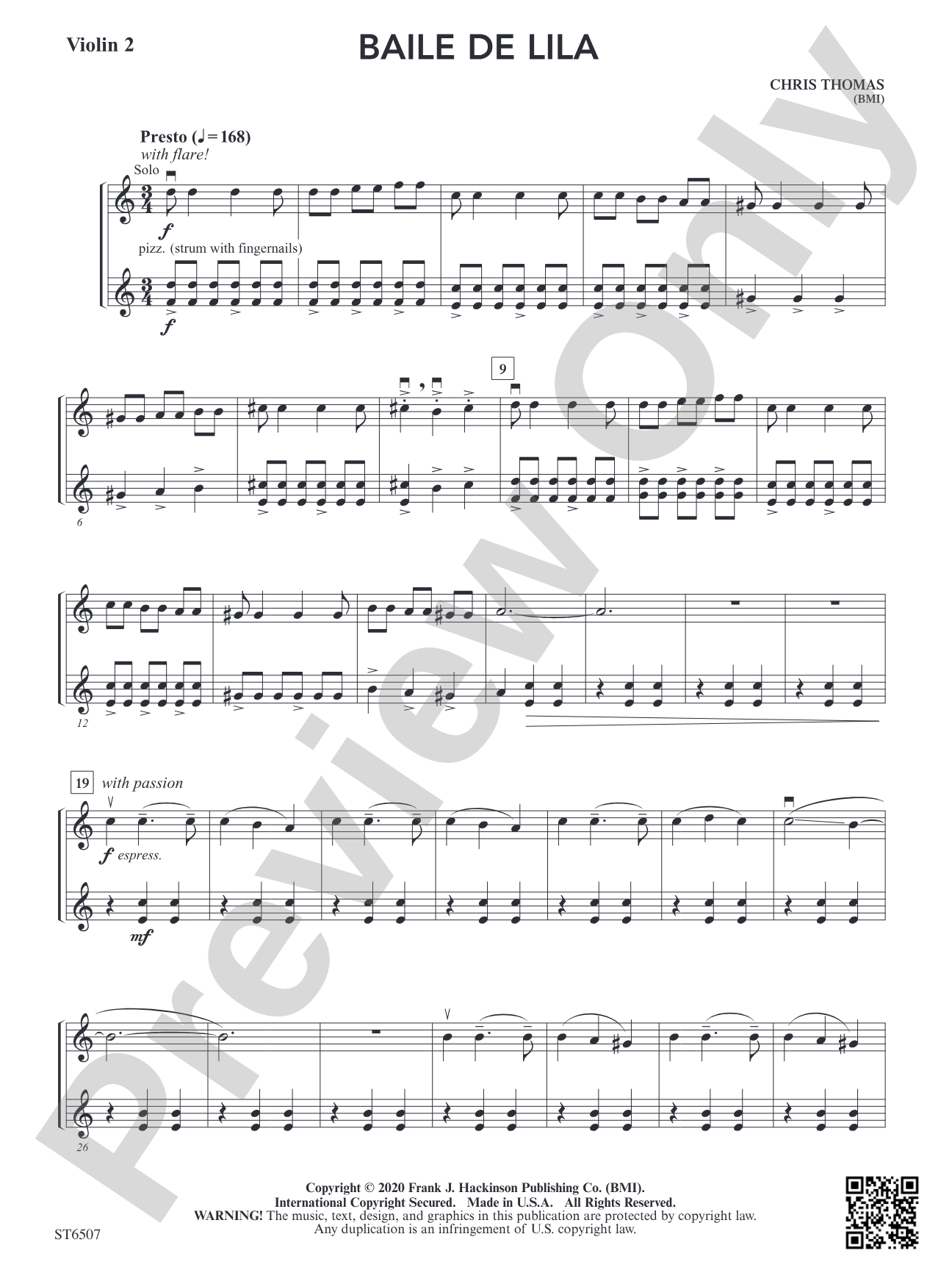 Baile de Lila: Violin 2