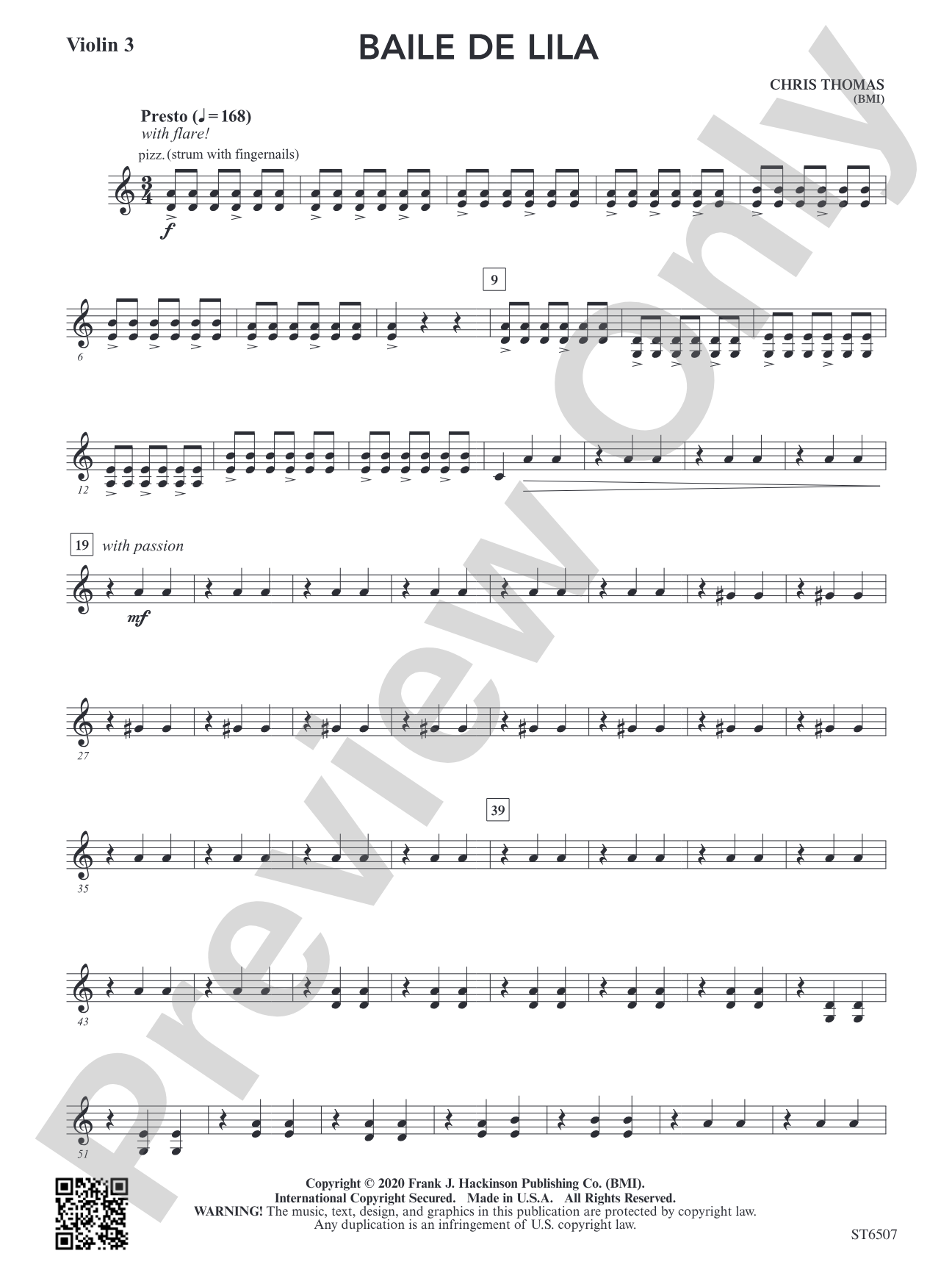 Baile de Lila: Violin 3 (Viola T.C.)