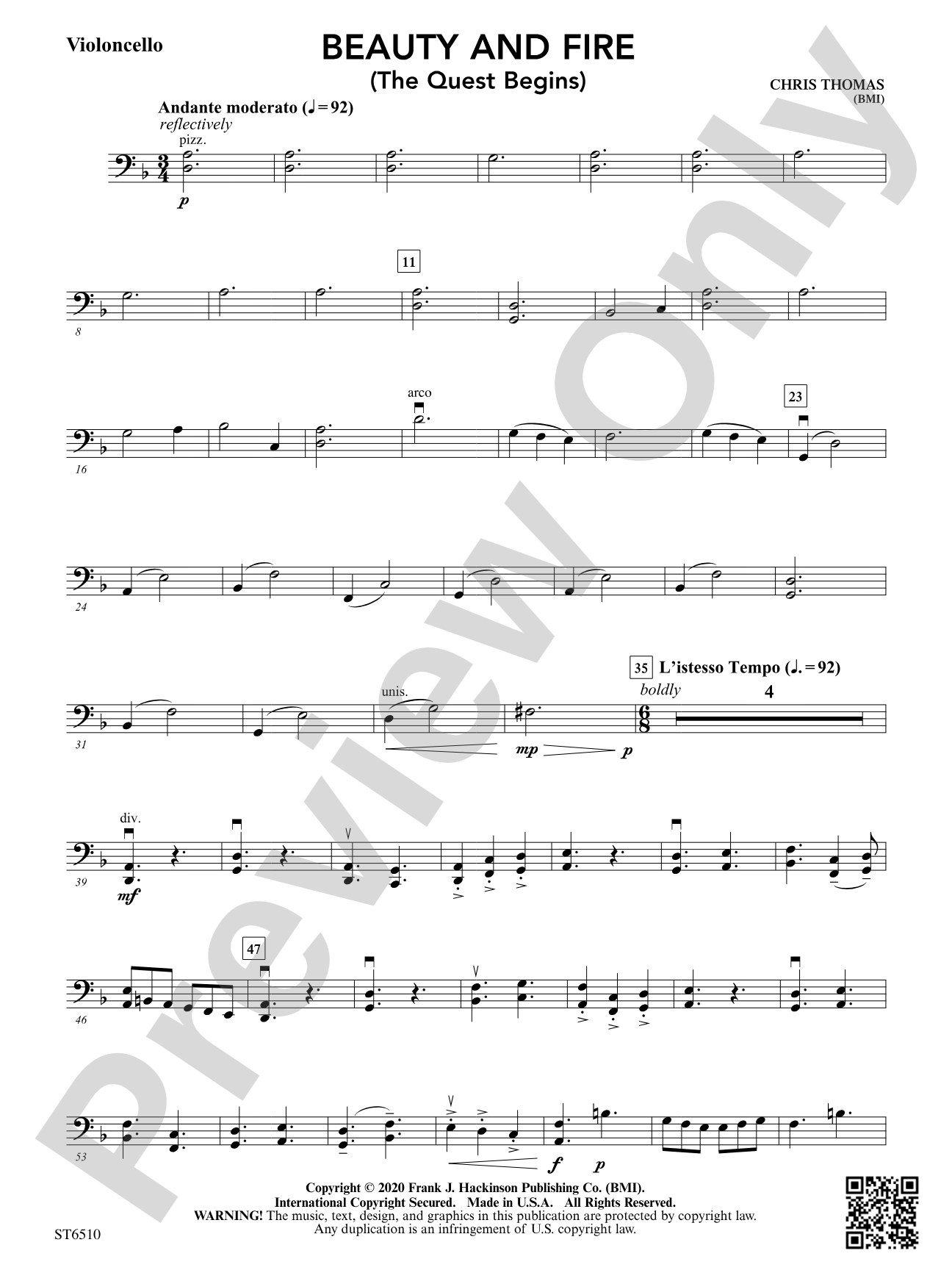 Beauty and Fire (The Quest Begins): Violoncello