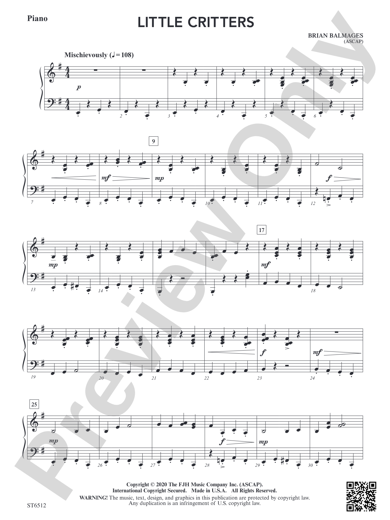 Little Critters: Piano