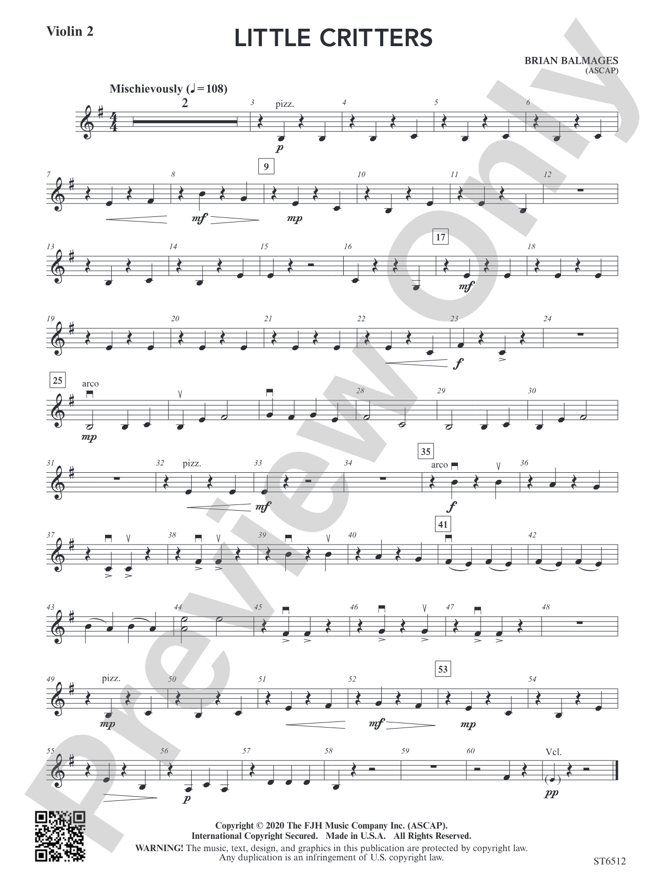 Little Critters: Violin 2
