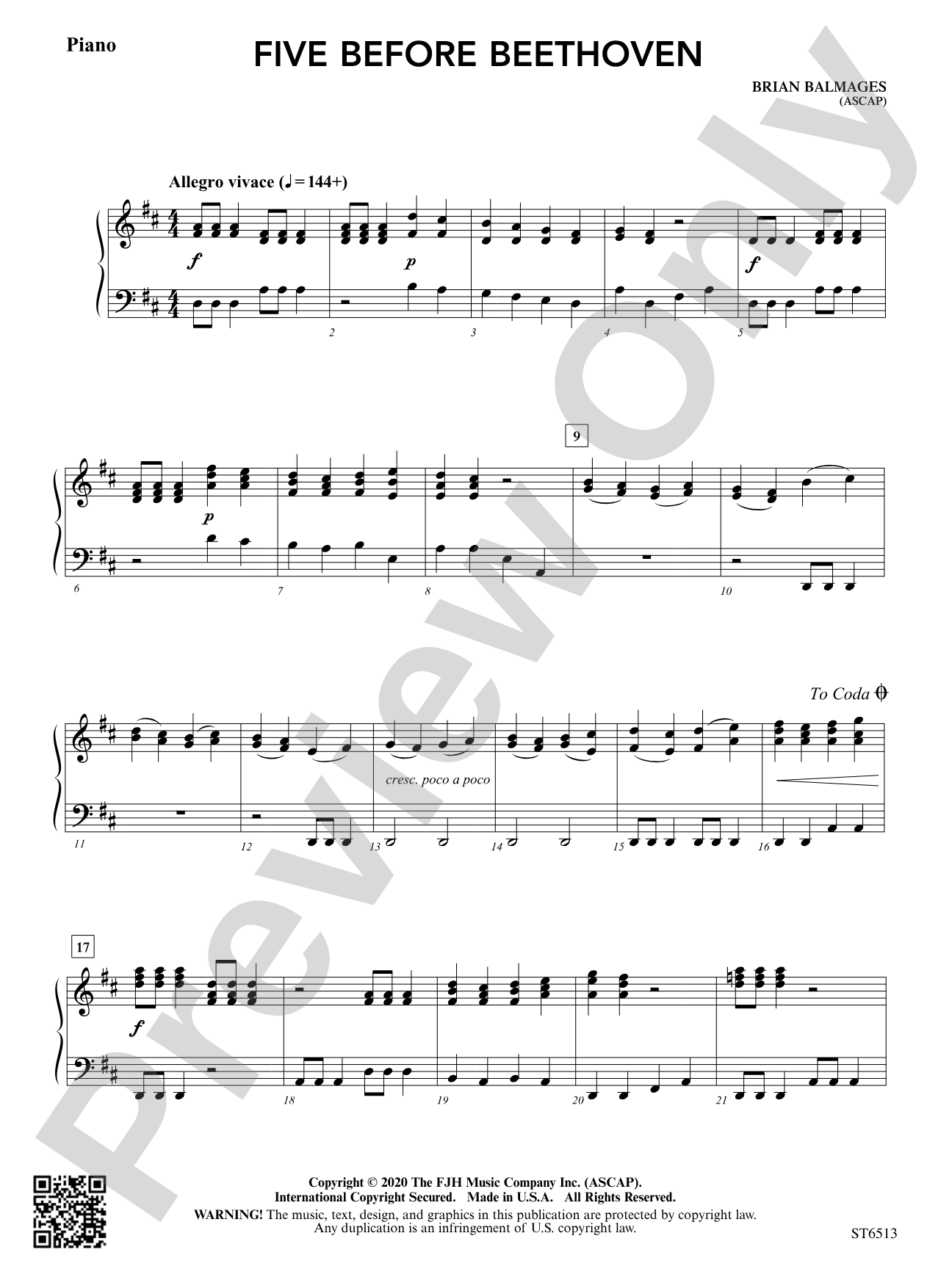 Five Before Beethoven: Piano