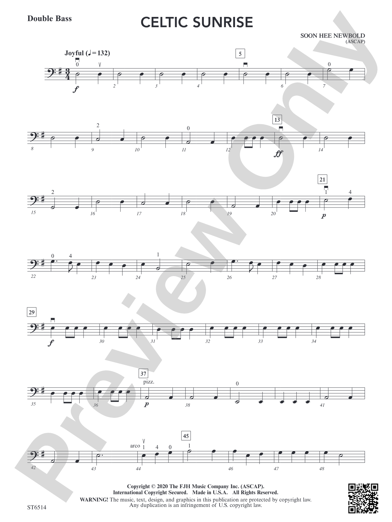 Celtic Sunrise: Double Bass