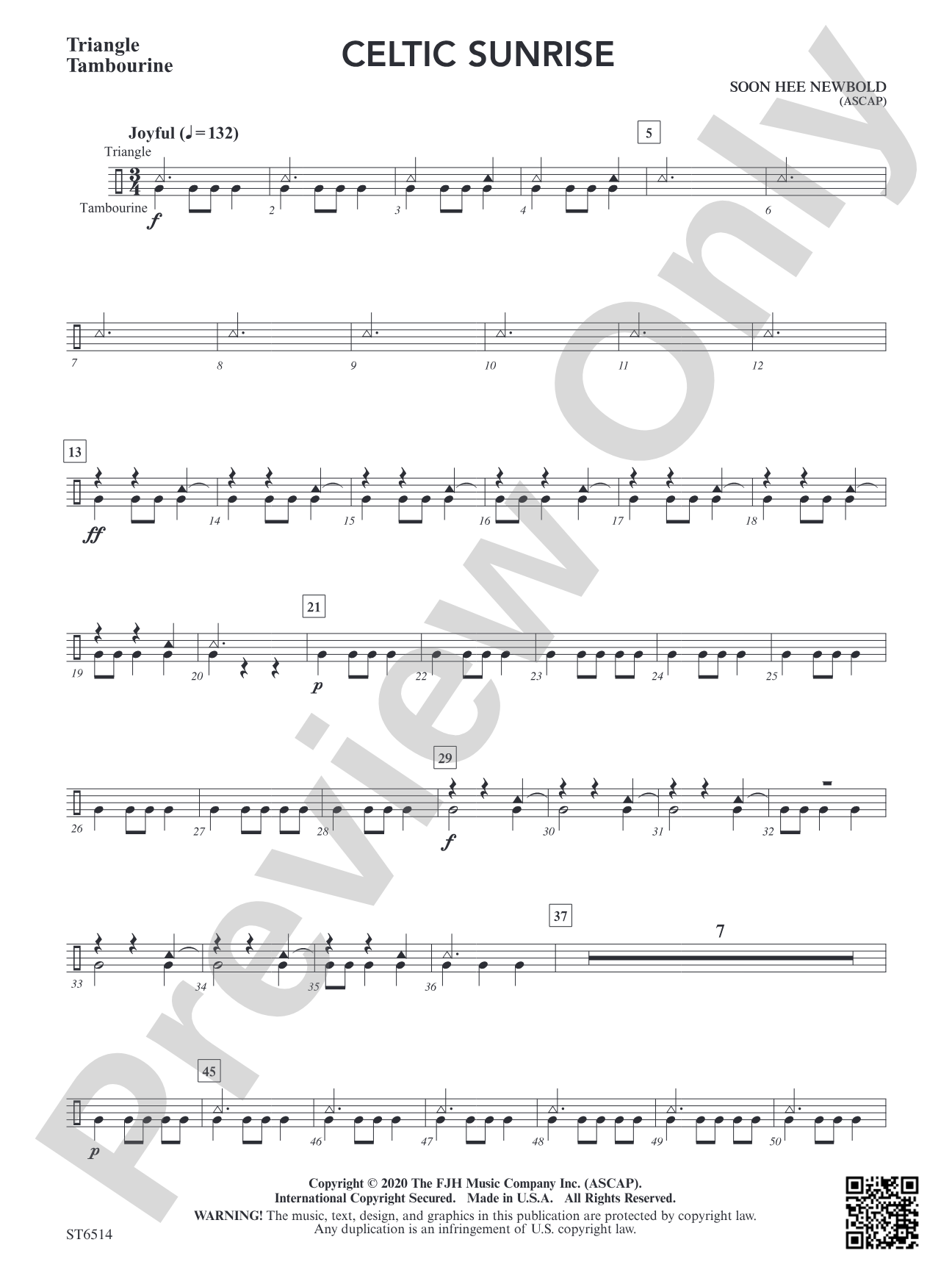 Celtic Sunrise: Triangle / Tambourine