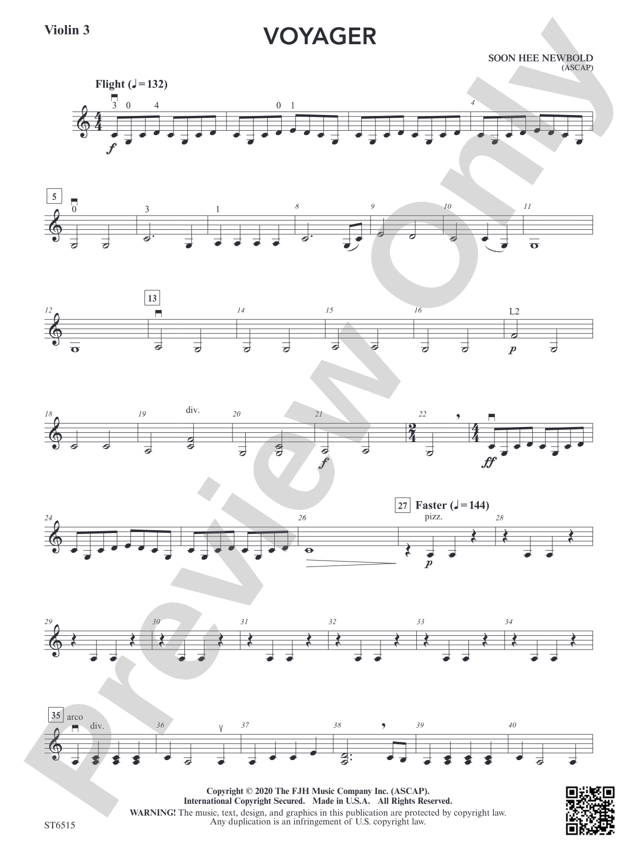 Voyager: Violin 3 (Viola T.C.)