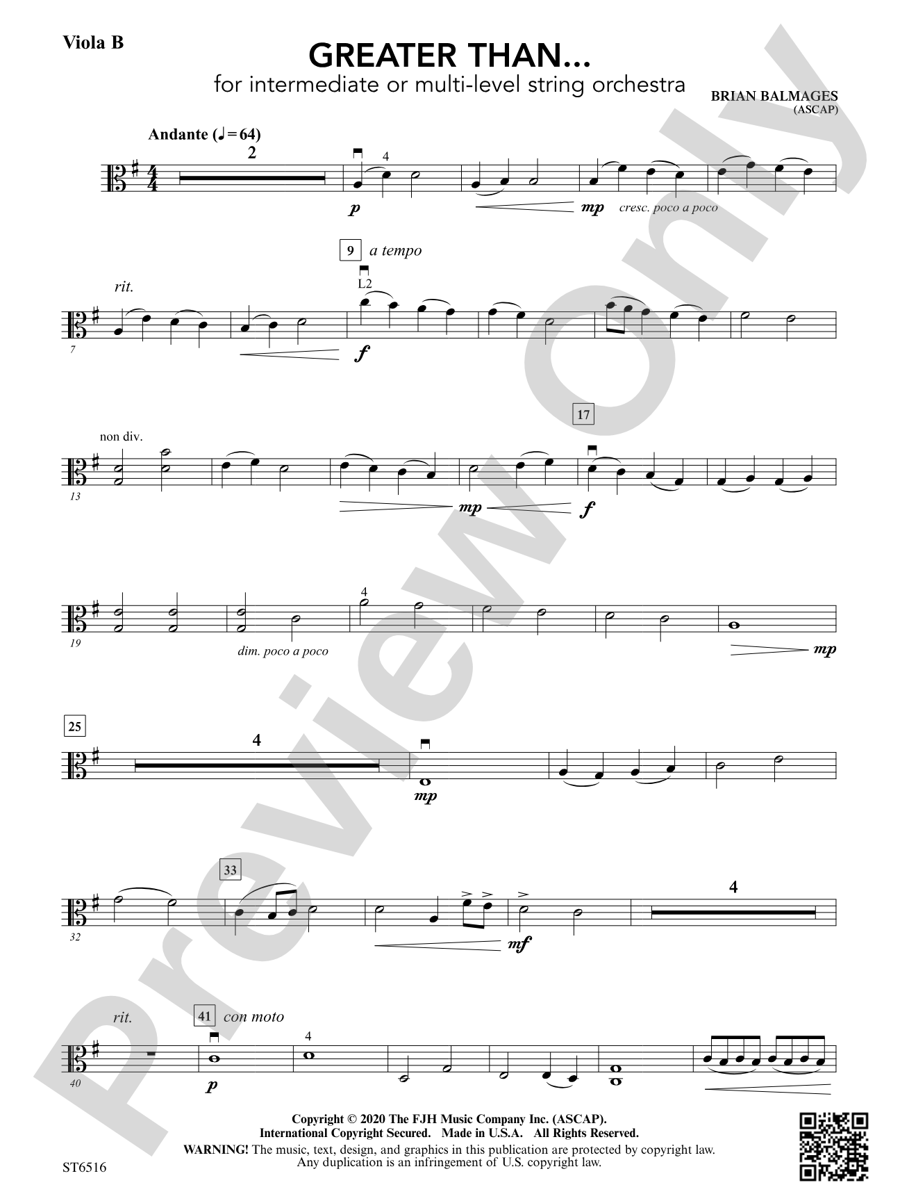 Greater Than...: Viola B