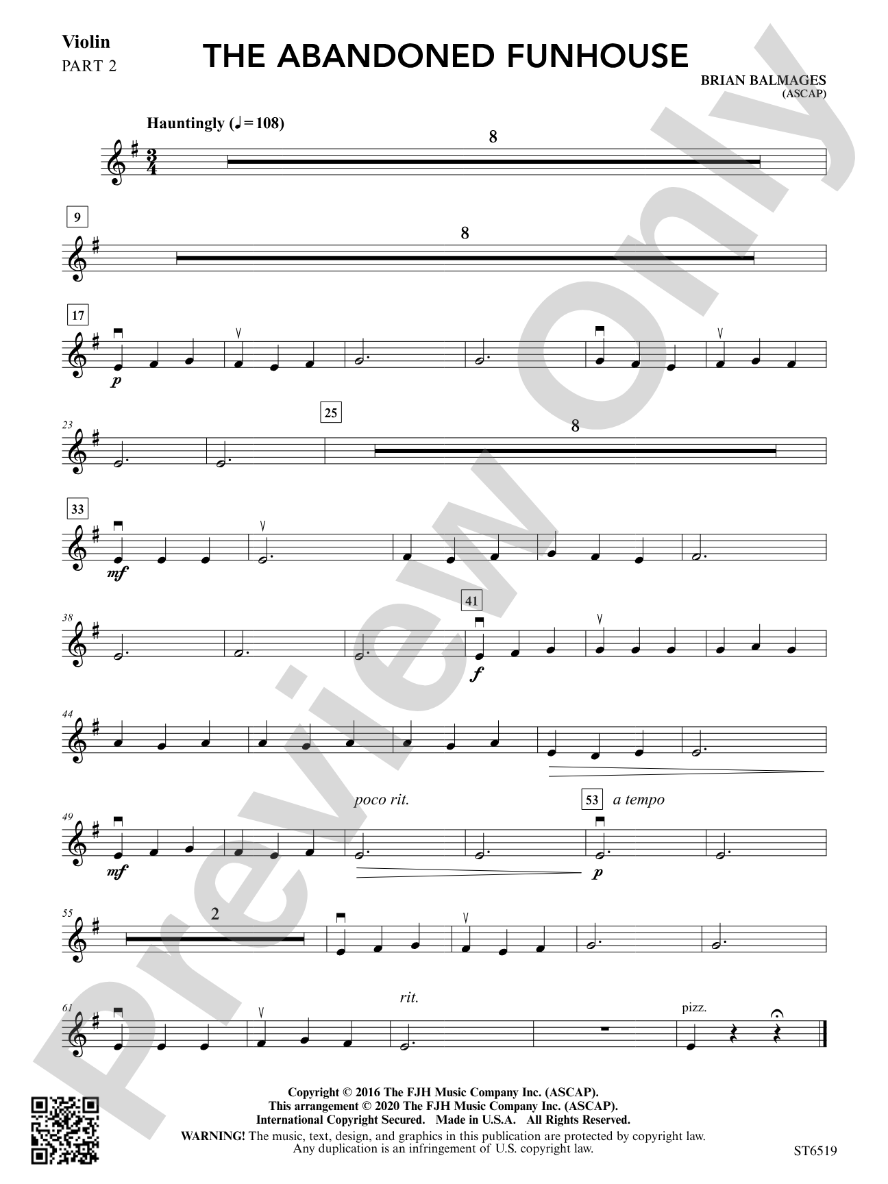 The Abandoned Funhouse: Part 2 Violin