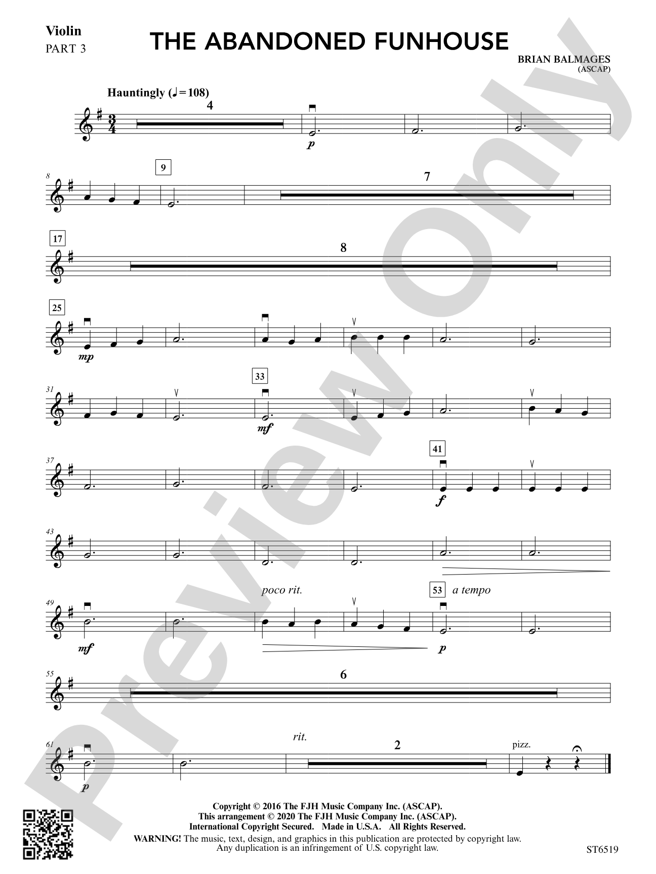 The Abandoned Funhouse: Part 3 Violin