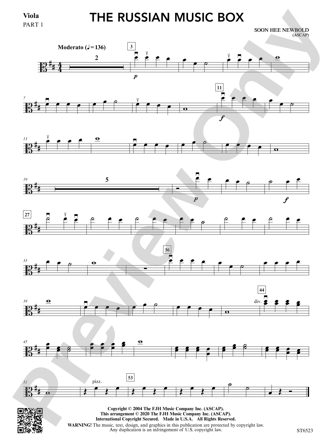 The Russian Music Box: Part 1 Viola