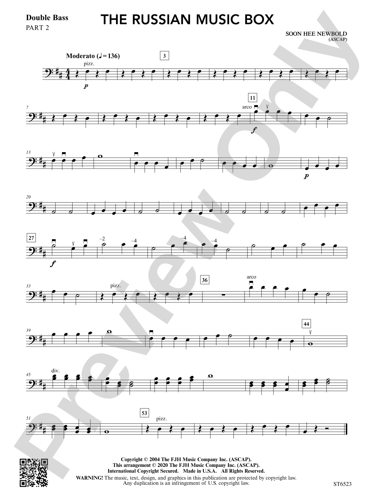 The Russian Music Box: Part 2 String Bass
