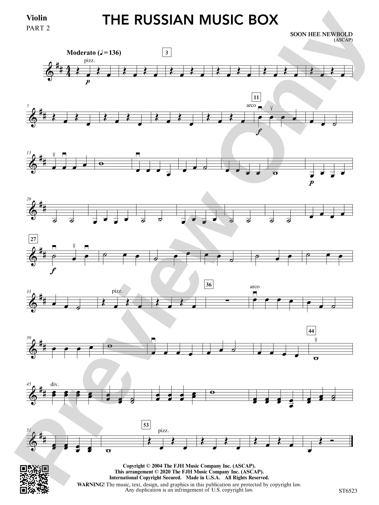 The Russian Music Box: Part 2 Violin