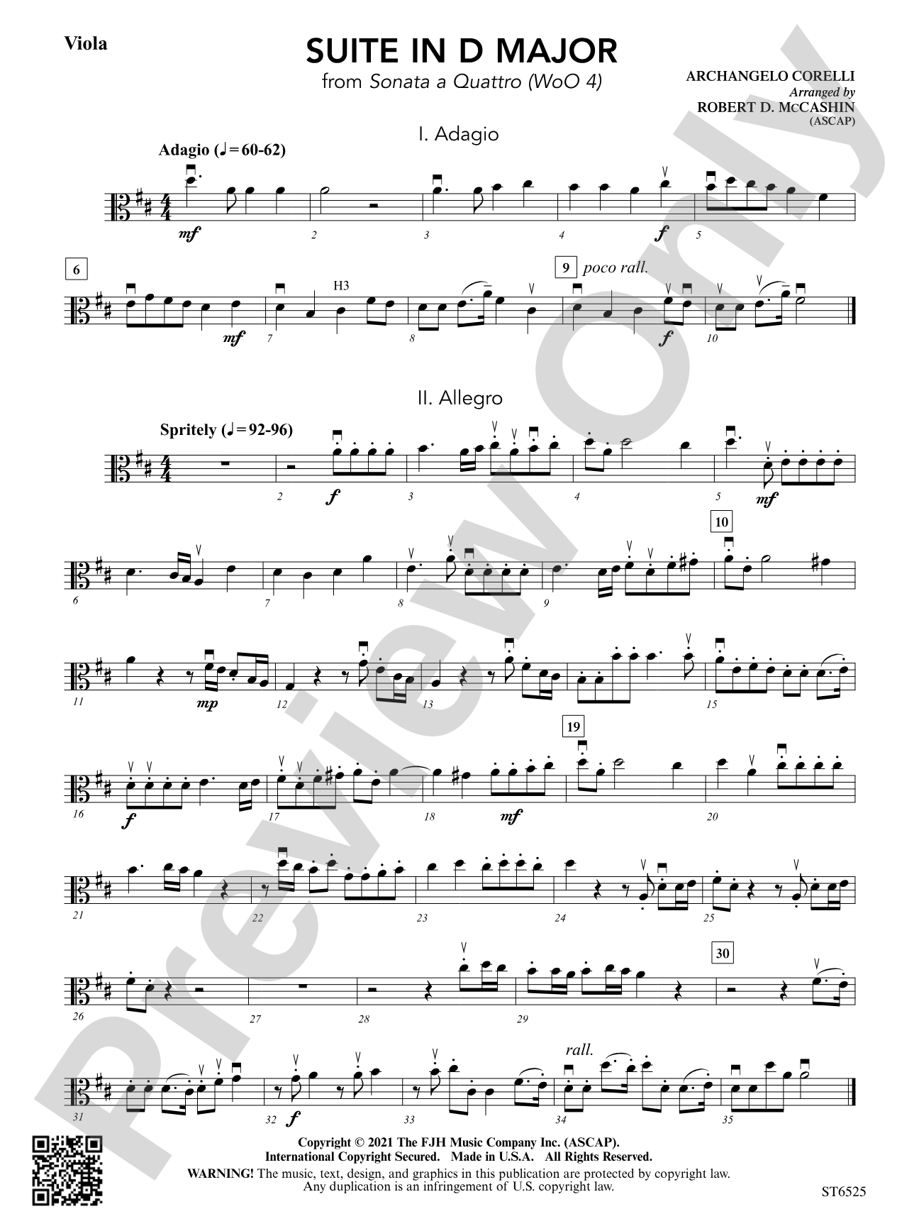 Suite in D Major (from Sonata a Quattro (WoO 4)): Viola
