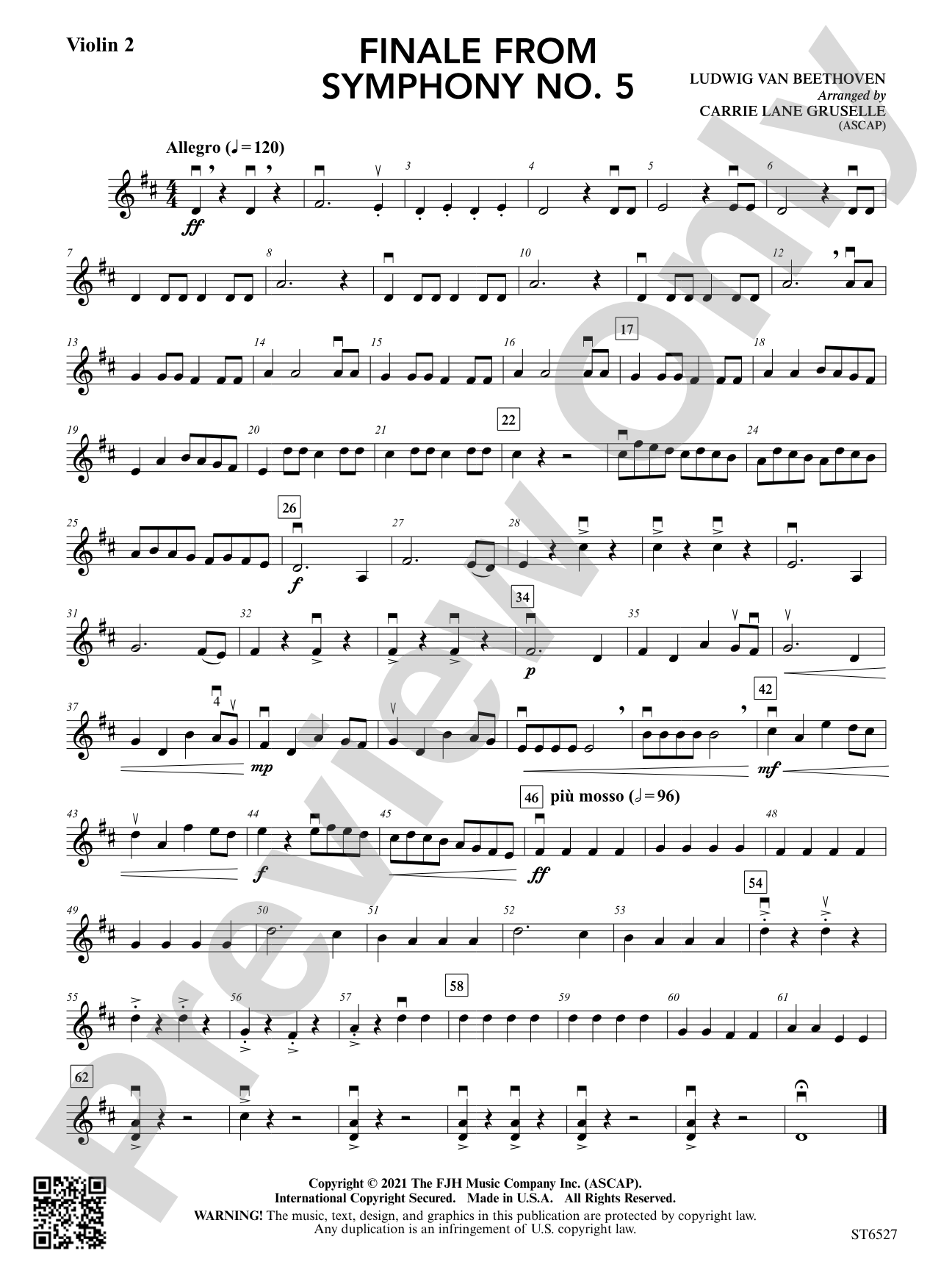 Finale from Symphony No. 5: Violin 2