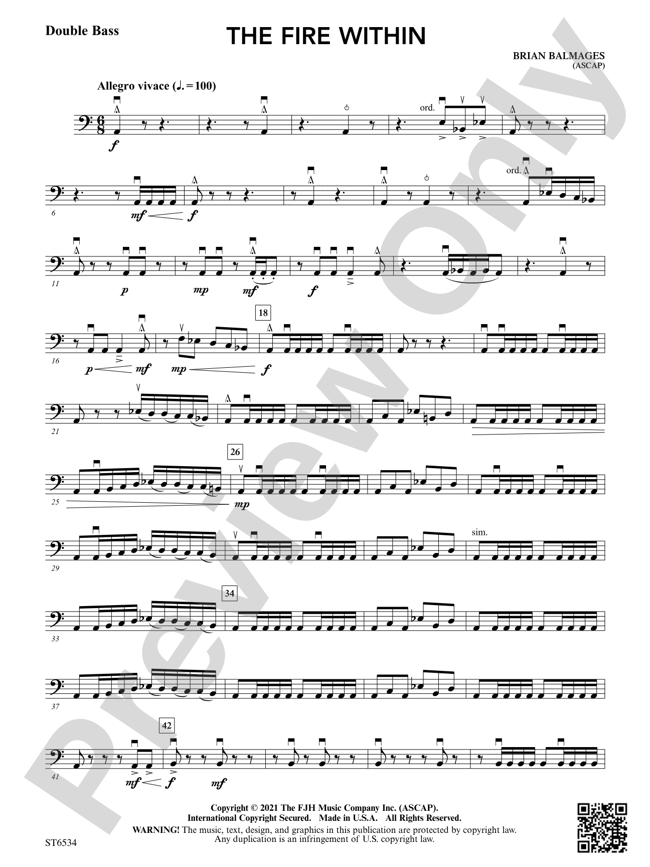 The Fire Within: Double Bass