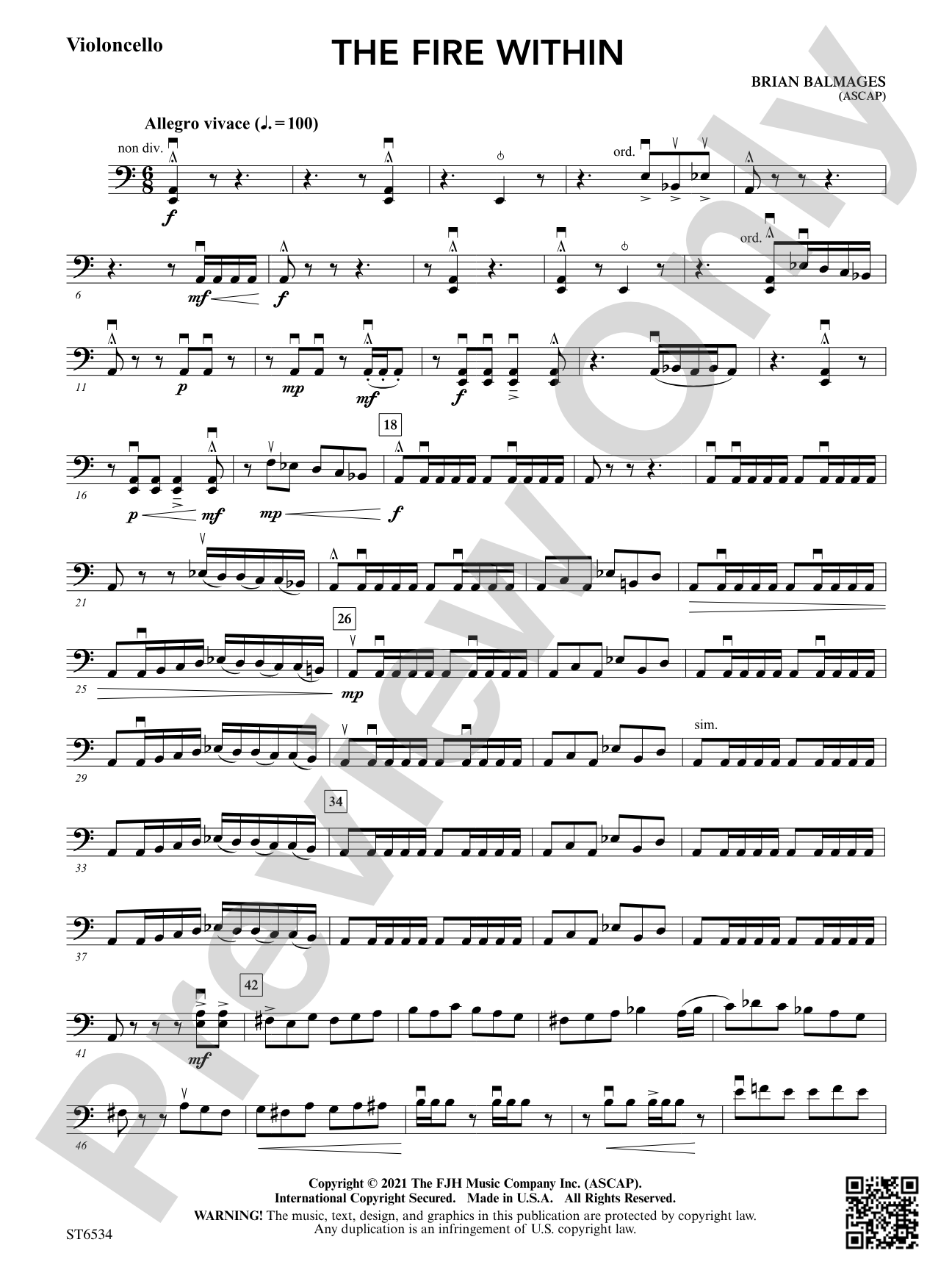 The Fire Within: Violoncello