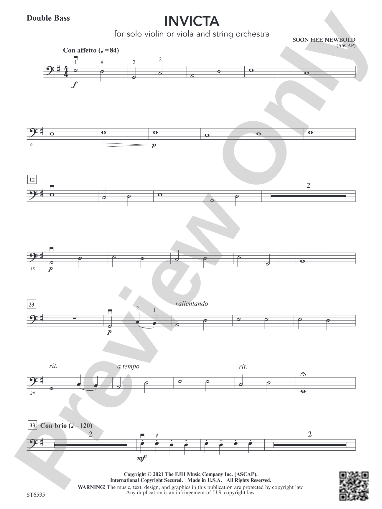 Invicta: Double Bass