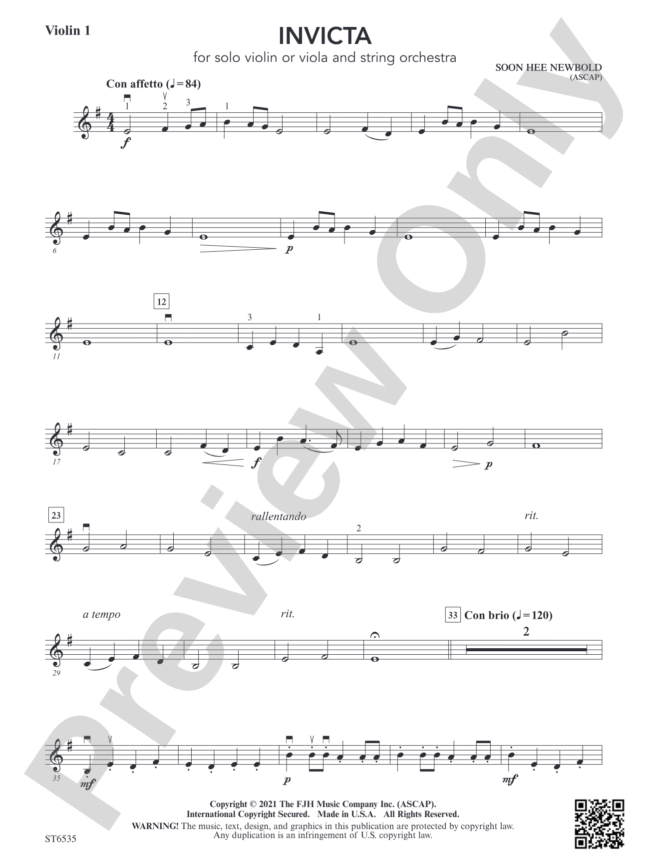 Invicta: Violin 1