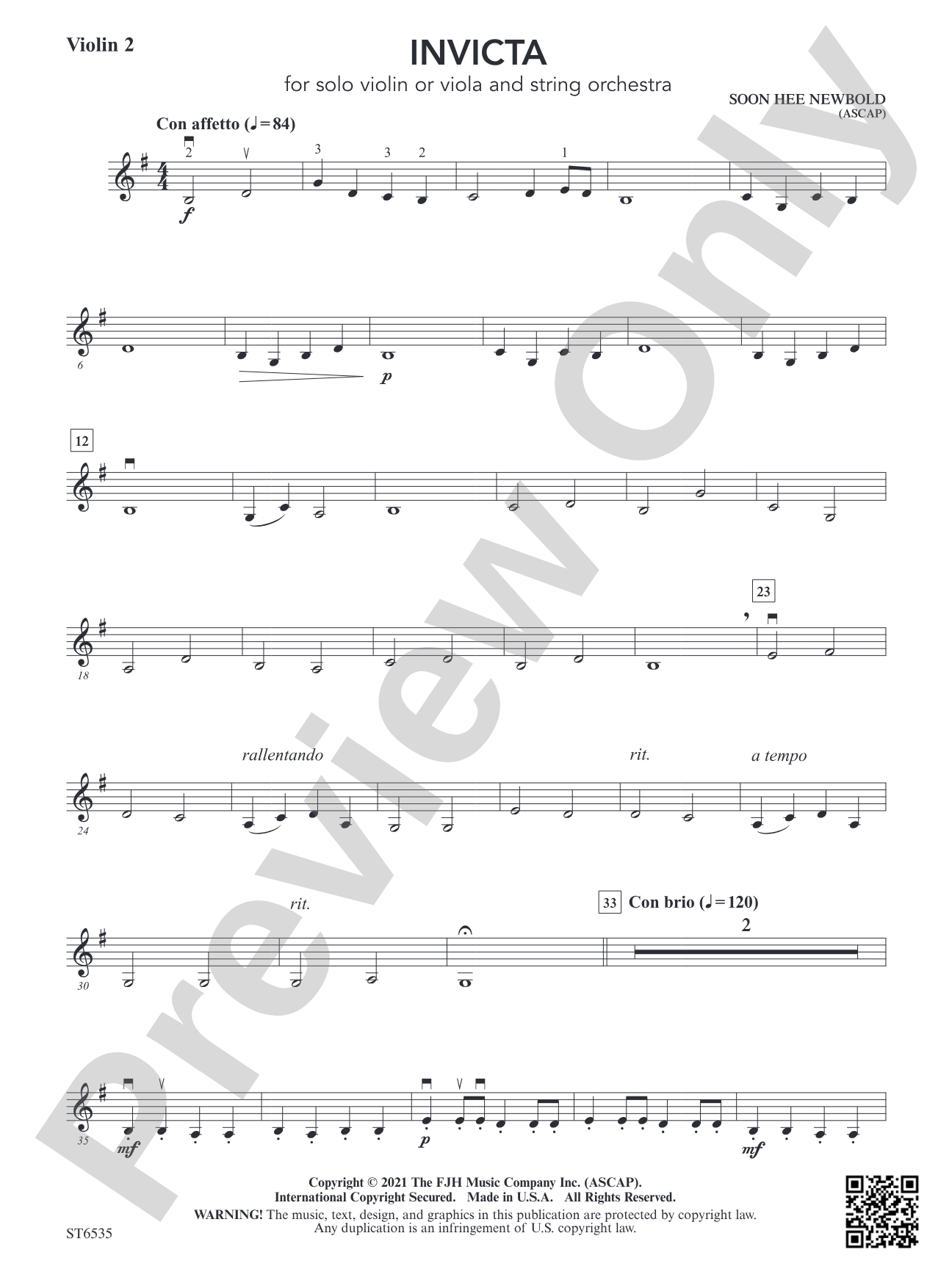 Invicta: Violin 2