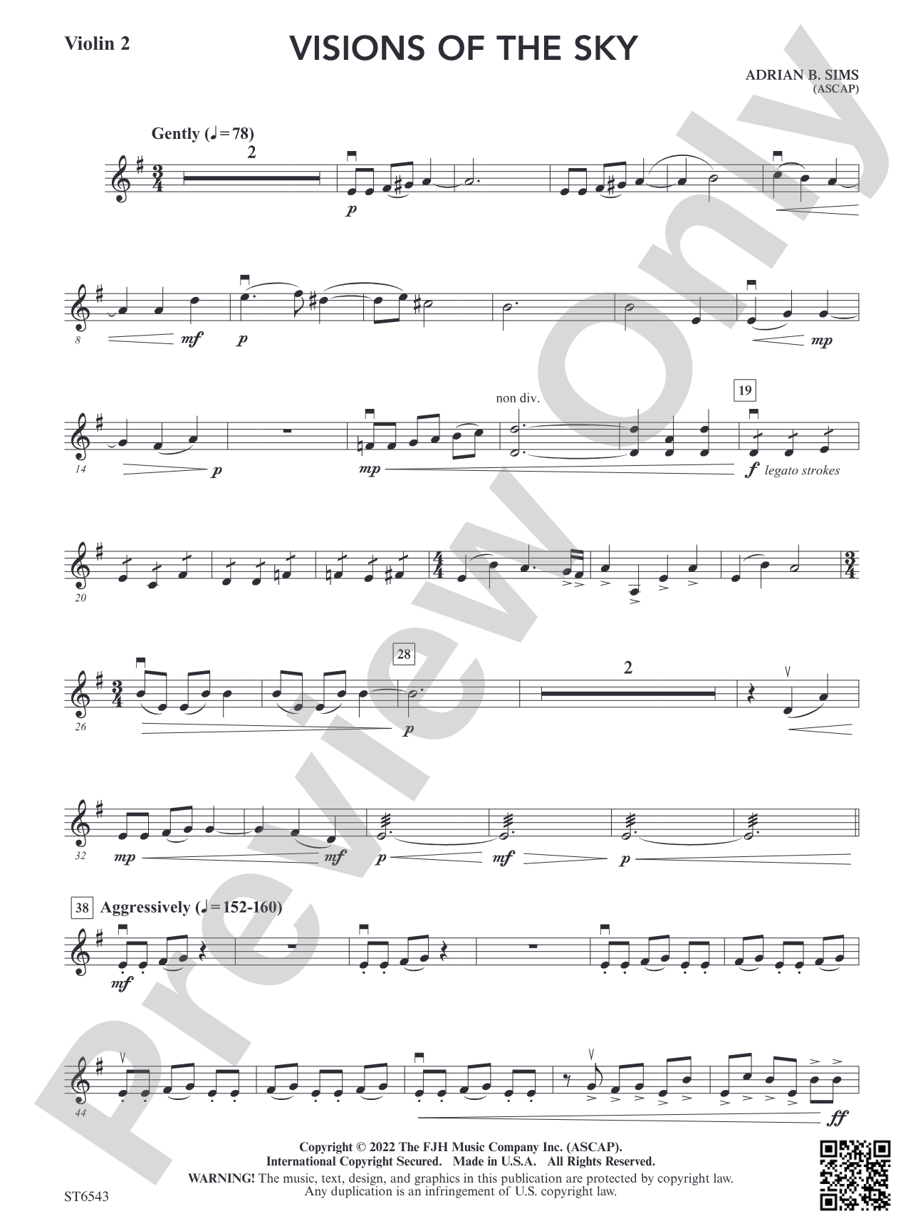 Visions of the Sky: Violin 2