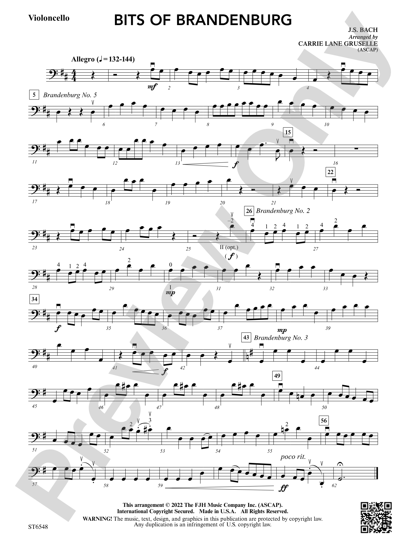 Bits of Brandenburg: Violoncello