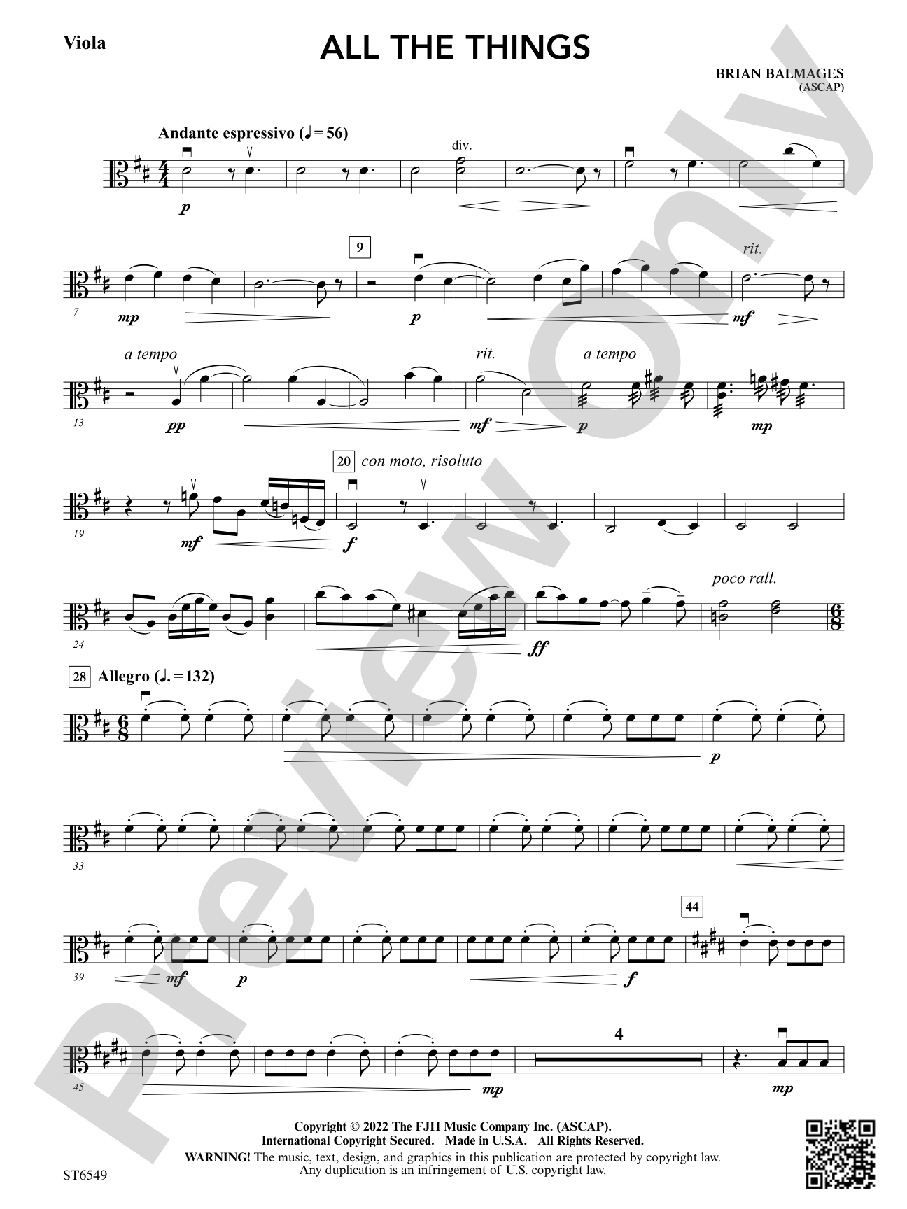 All the Things: Viola