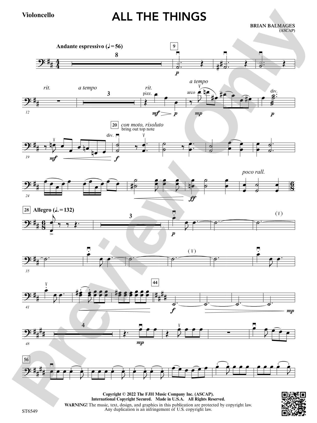 All the Things: Violoncello